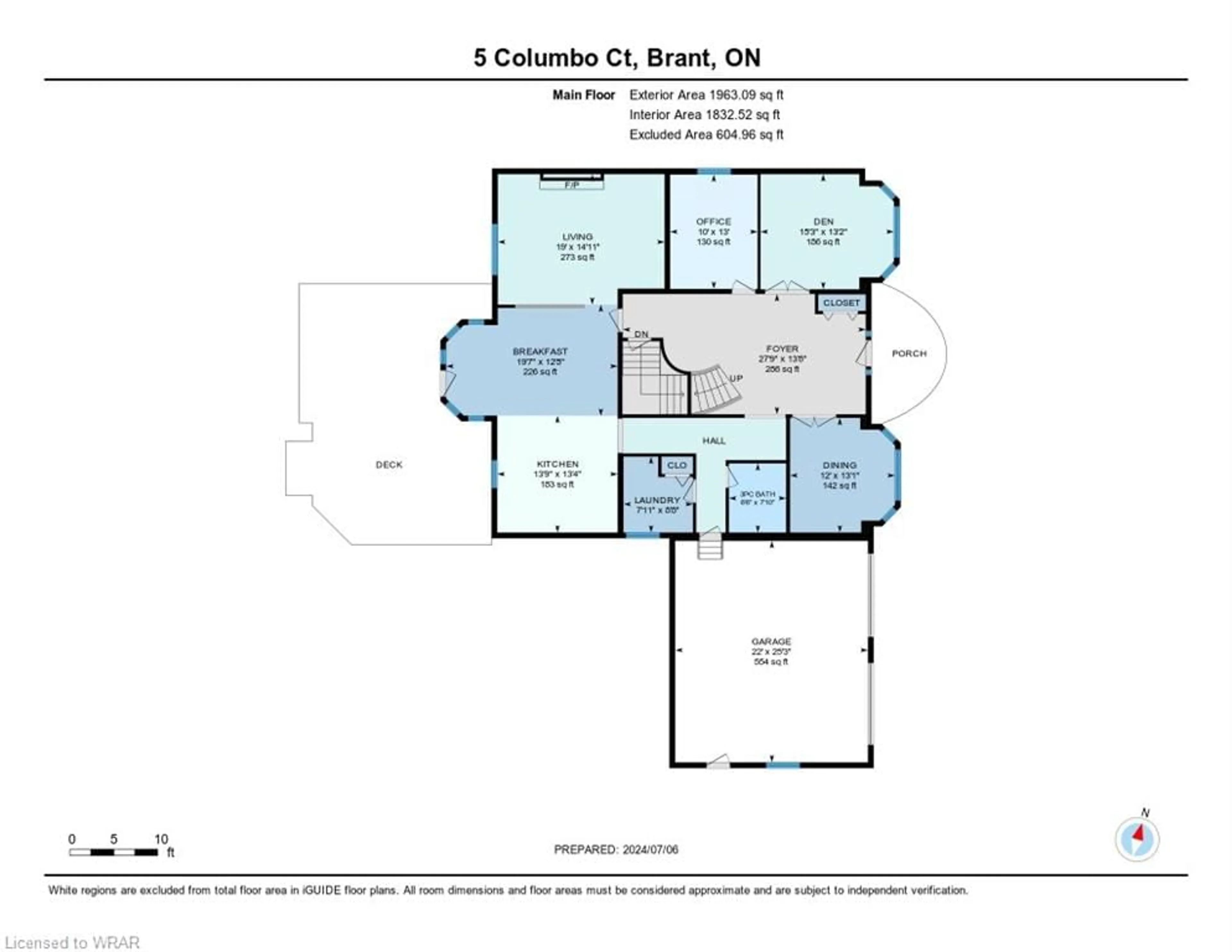 Floor plan for 5 Columbo Crt Crt, St. George Ontario N0E 1N0