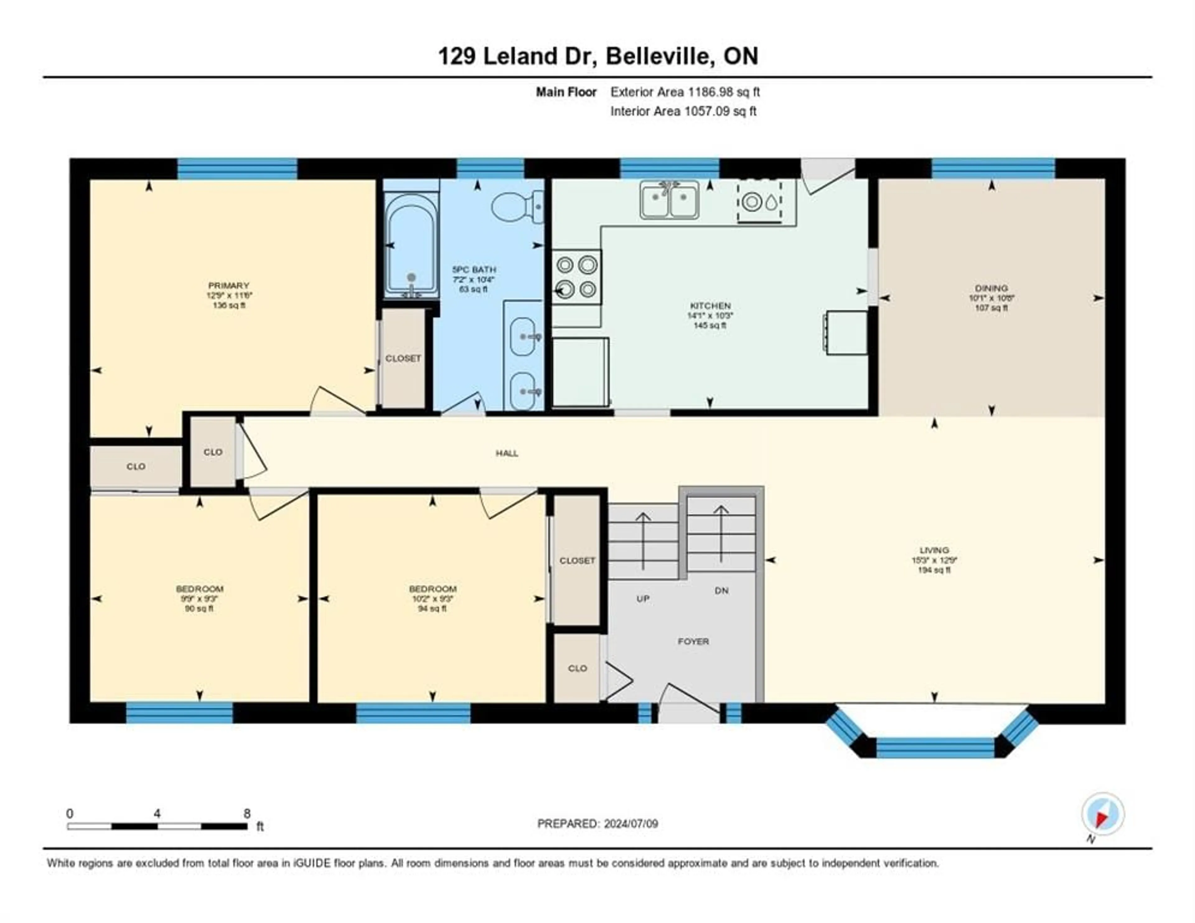 Floor plan for 129 Leland Dr, Belleville Ontario K8P 1G6