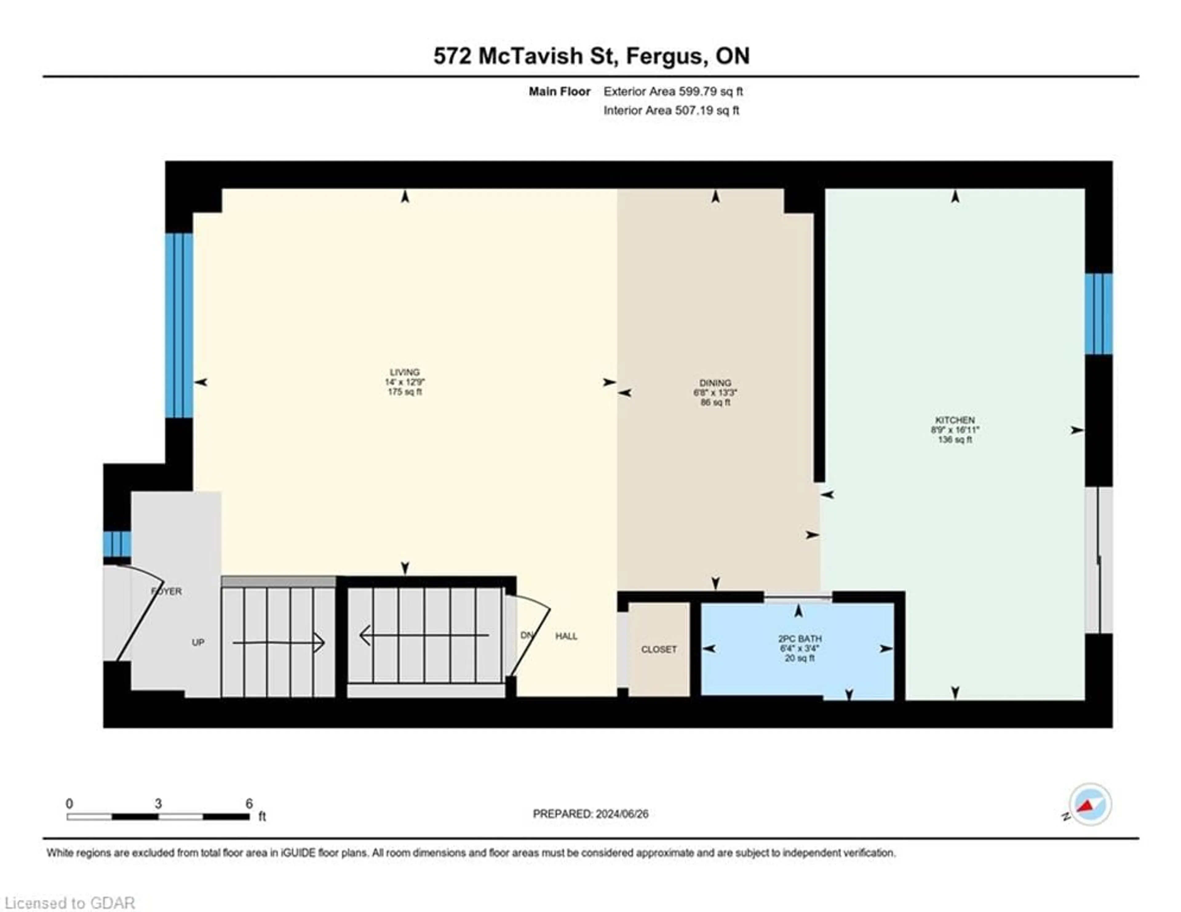 Floor plan for 572 Mctavish St, Fergus Ontario N1M 3R1