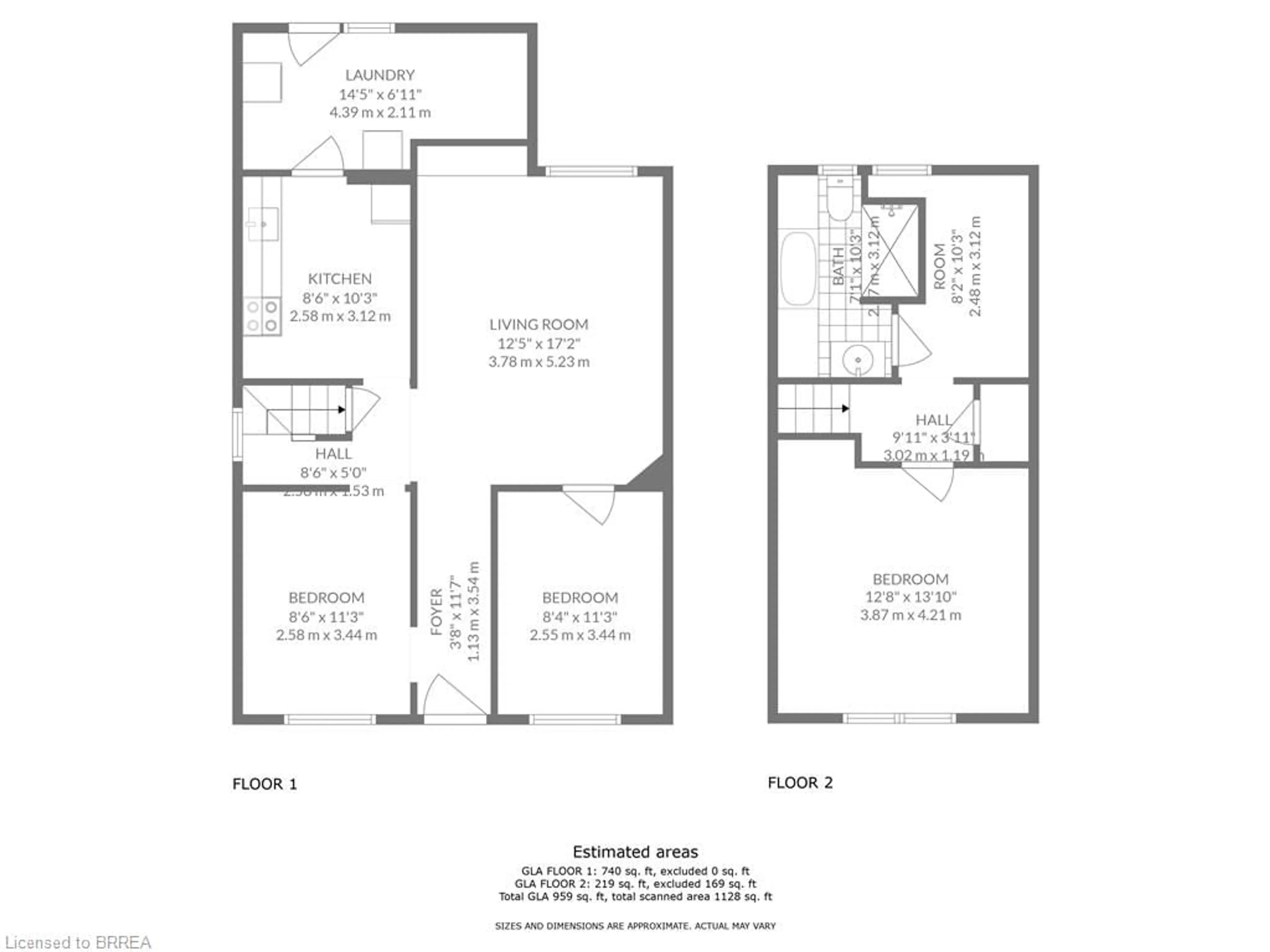 Floor plan for 125 Campbell Ave, Hamilton Ontario L8H 2G1