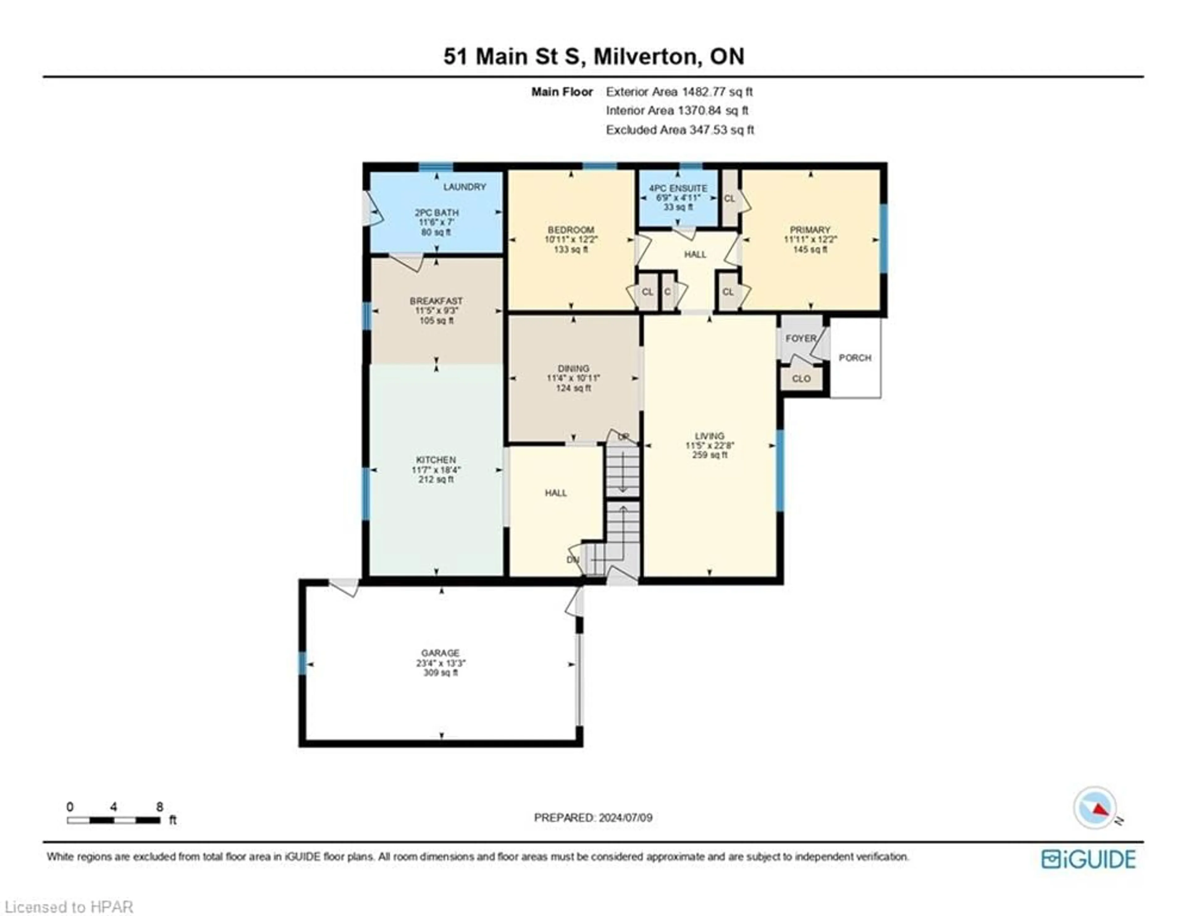 Floor plan for 51 Main Street, Milverton Ontario N0K 1M0
