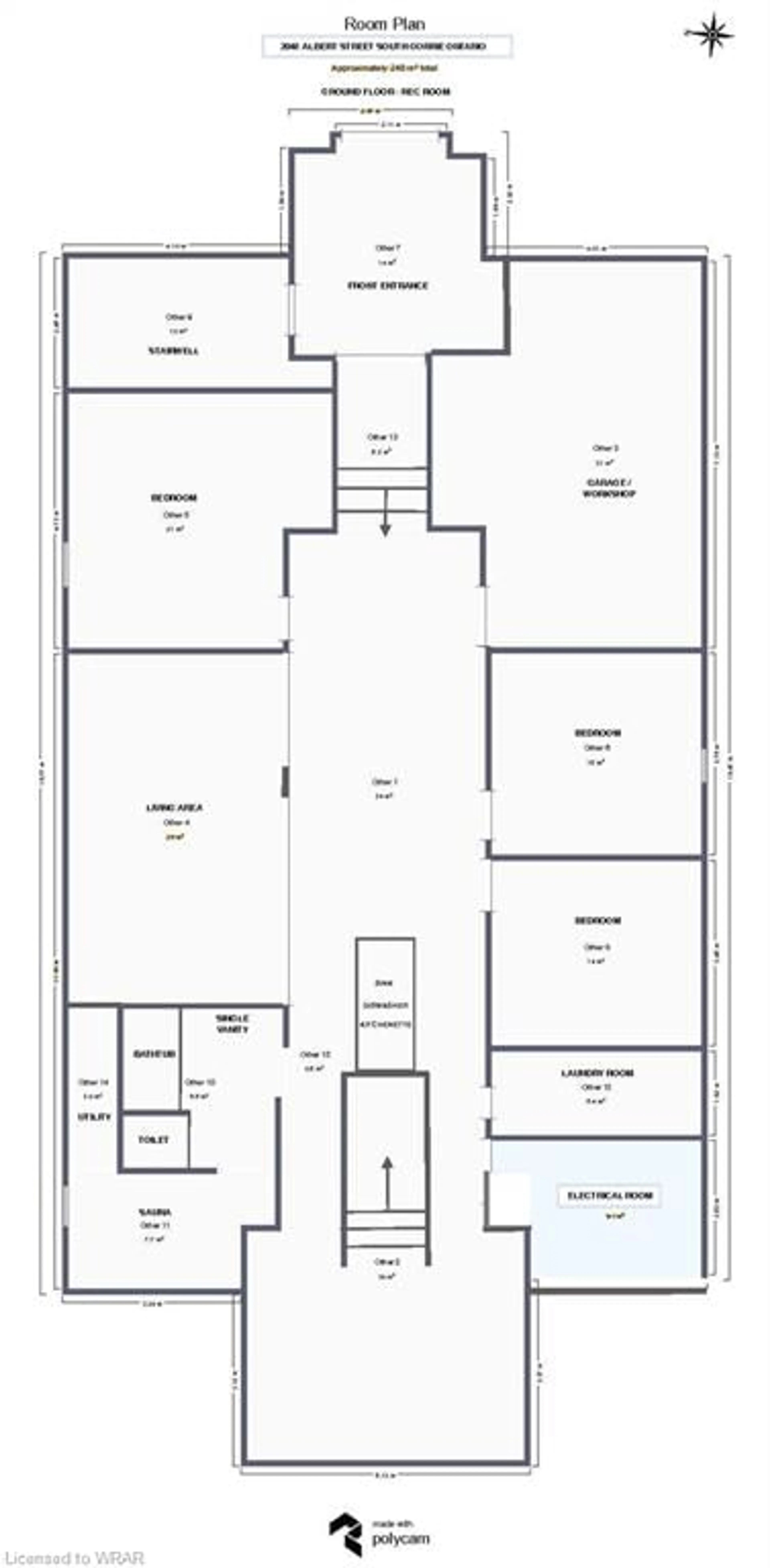 Floor plan for 2048 Albert St, Gorrie Ontario N0G 1X0