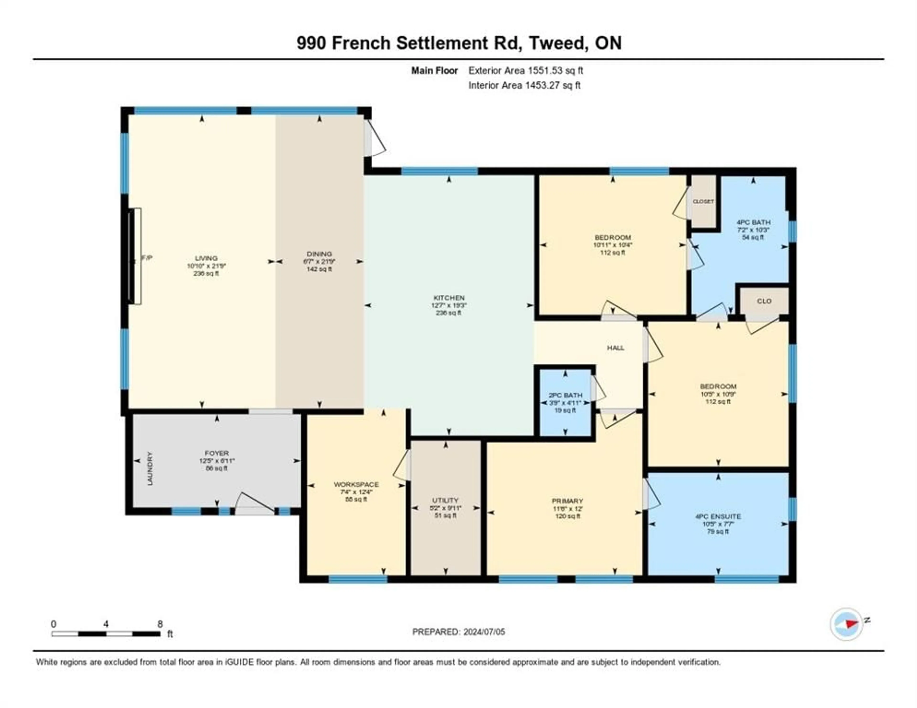 Floor plan for 990 French Settlement Rd, Tweed Ontario K0K 3J0