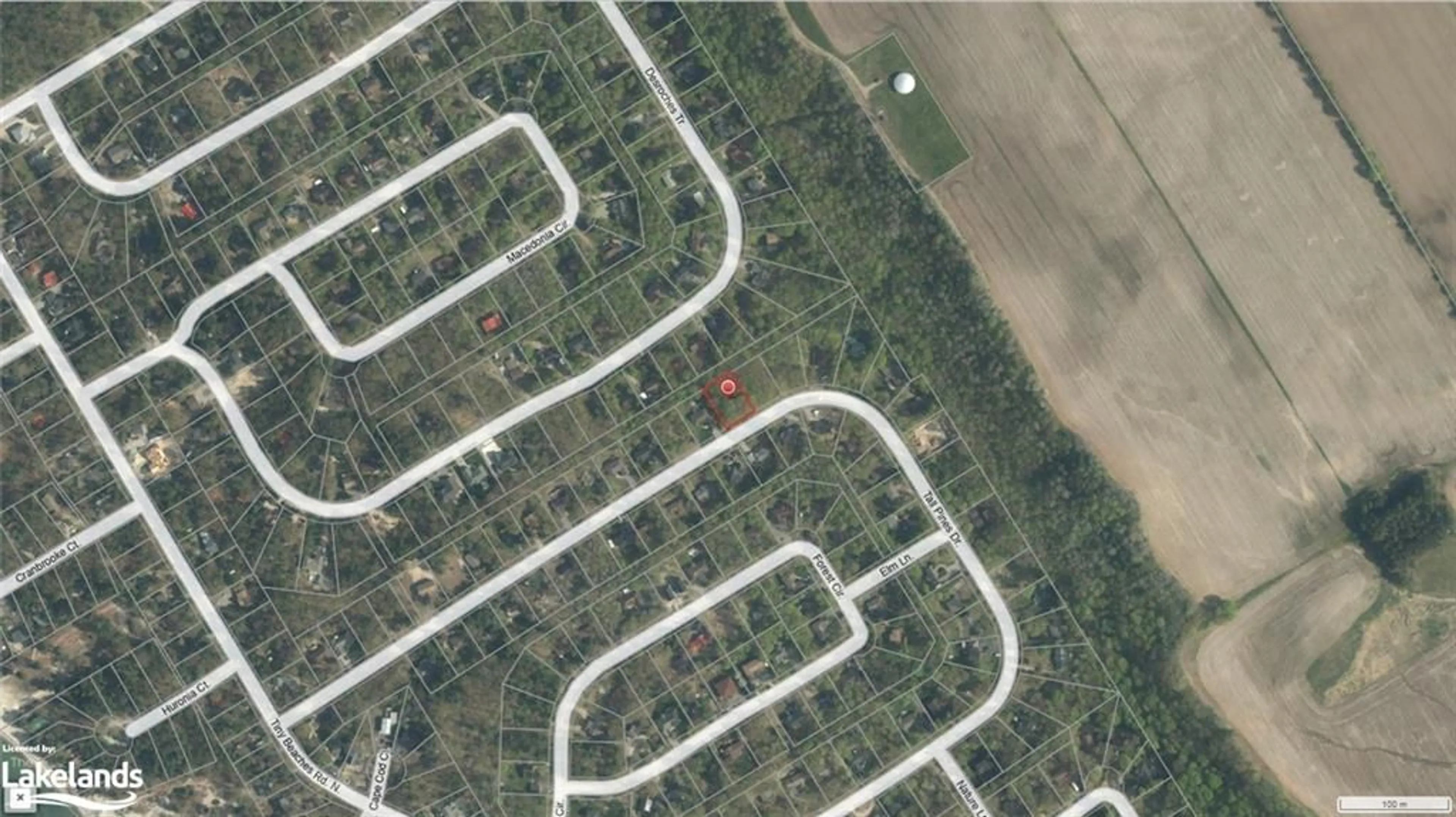 Picture of a map for LOT 524 Tall Pines Dr, Tiny Ontario L9M 0J2