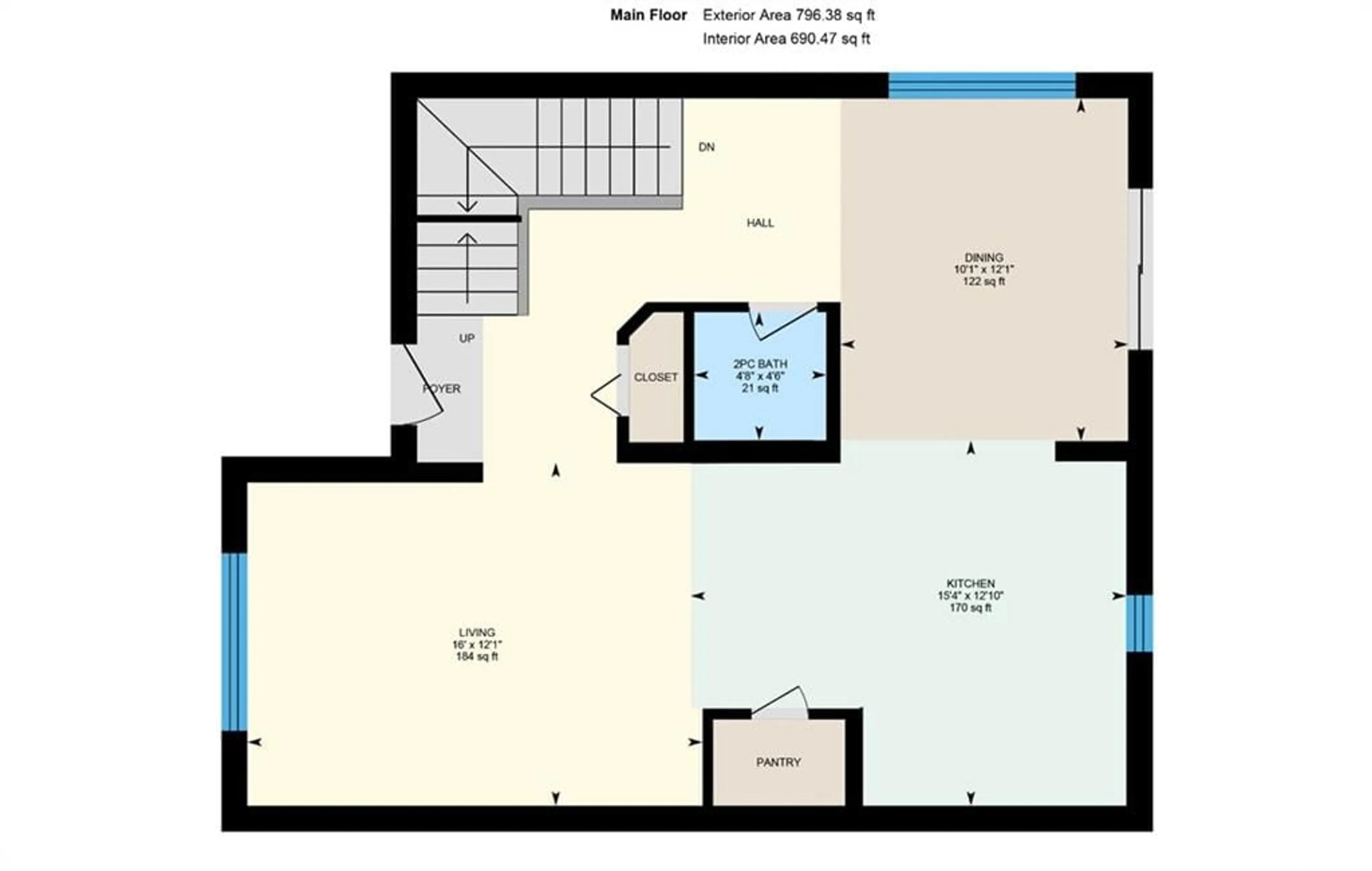 Floor plan for 258 Centre St, Angus Ontario L0M 1B0