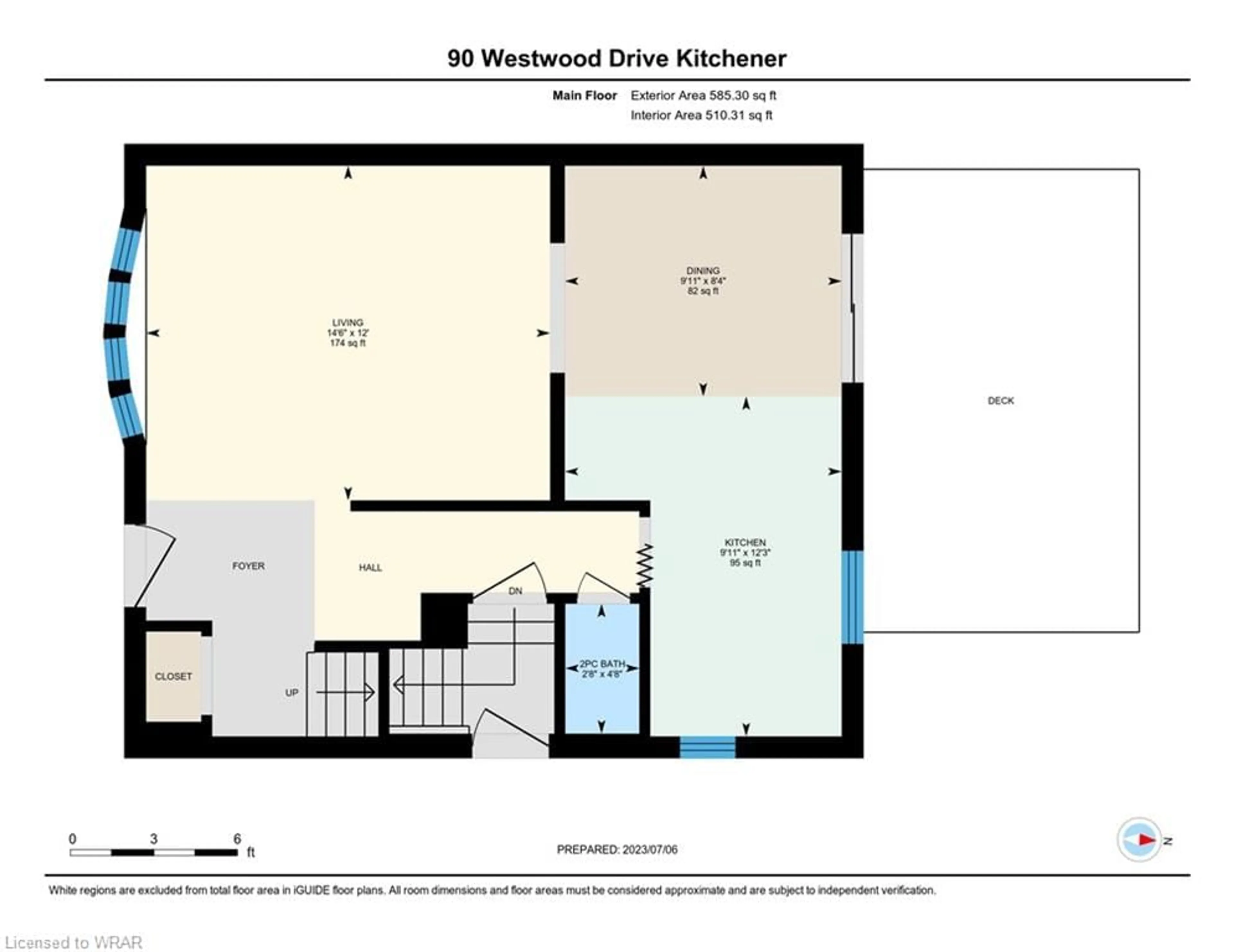 Floor plan for 90 Westwood Dr, Kitchener Ontario N2M 2K6