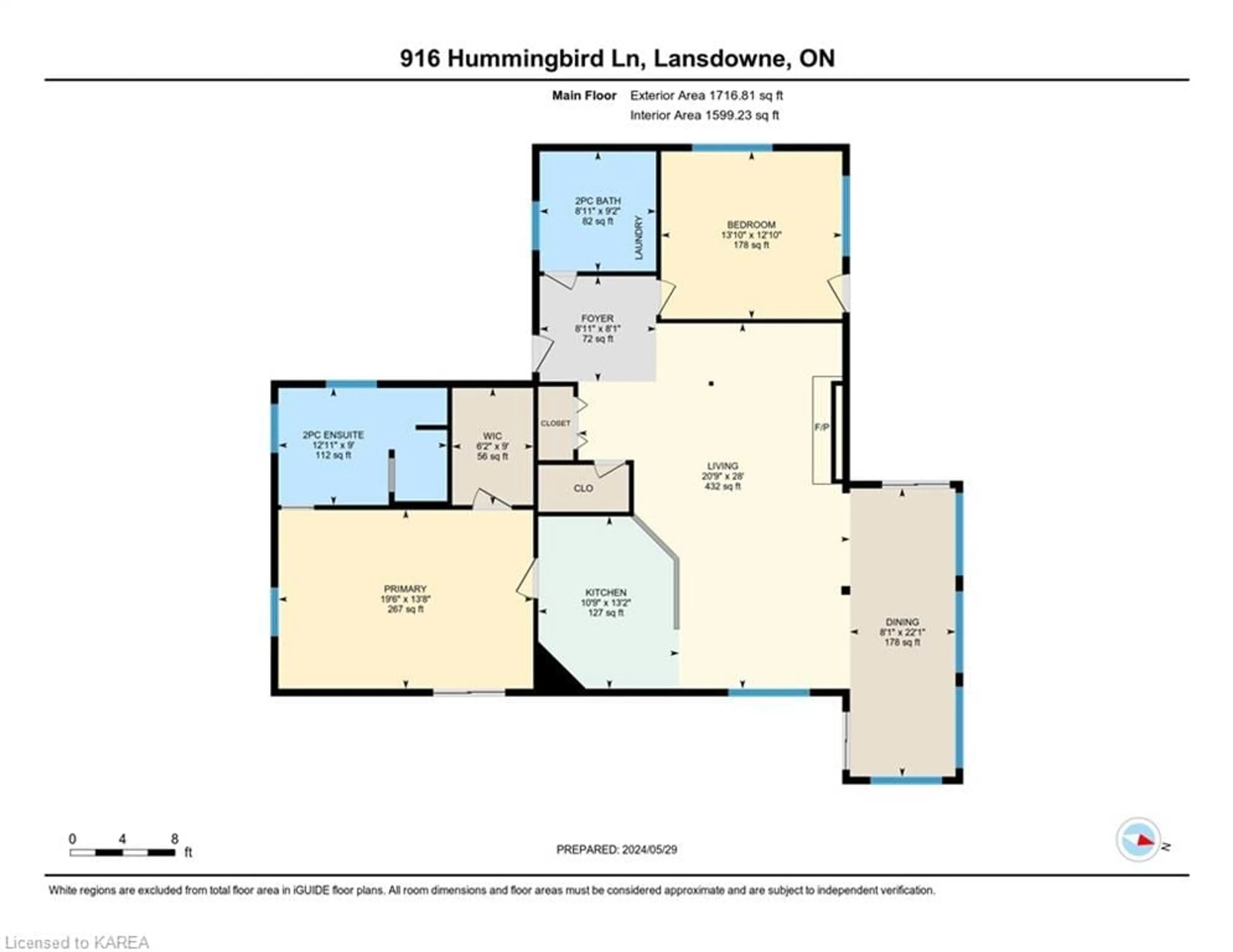 Floor plan for 916 Hummingbird Lane, Gananoque Ontario K0E 1L0