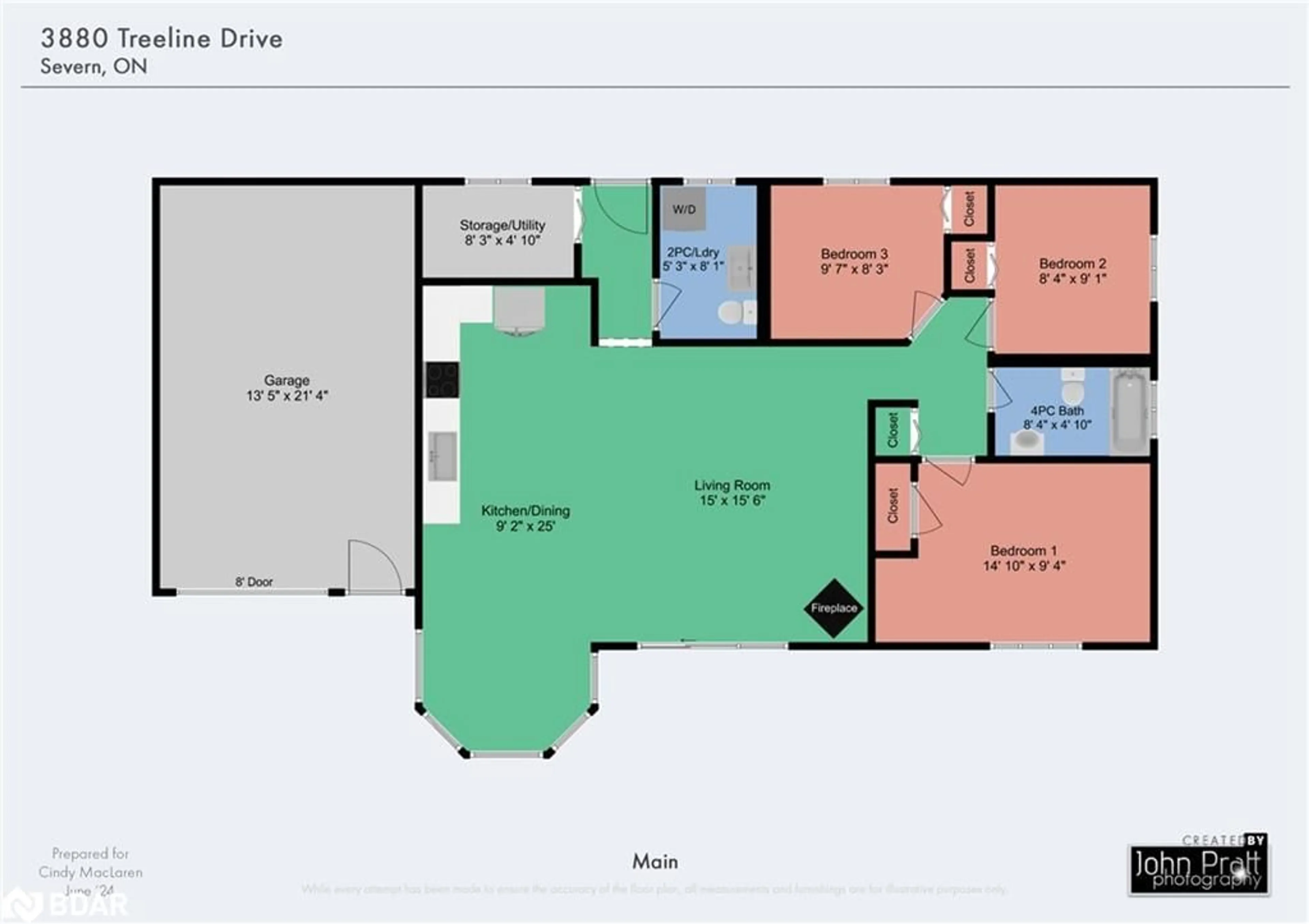 Floor plan for 3880 Treeline Dr, Washago Ontario L0K 2B0