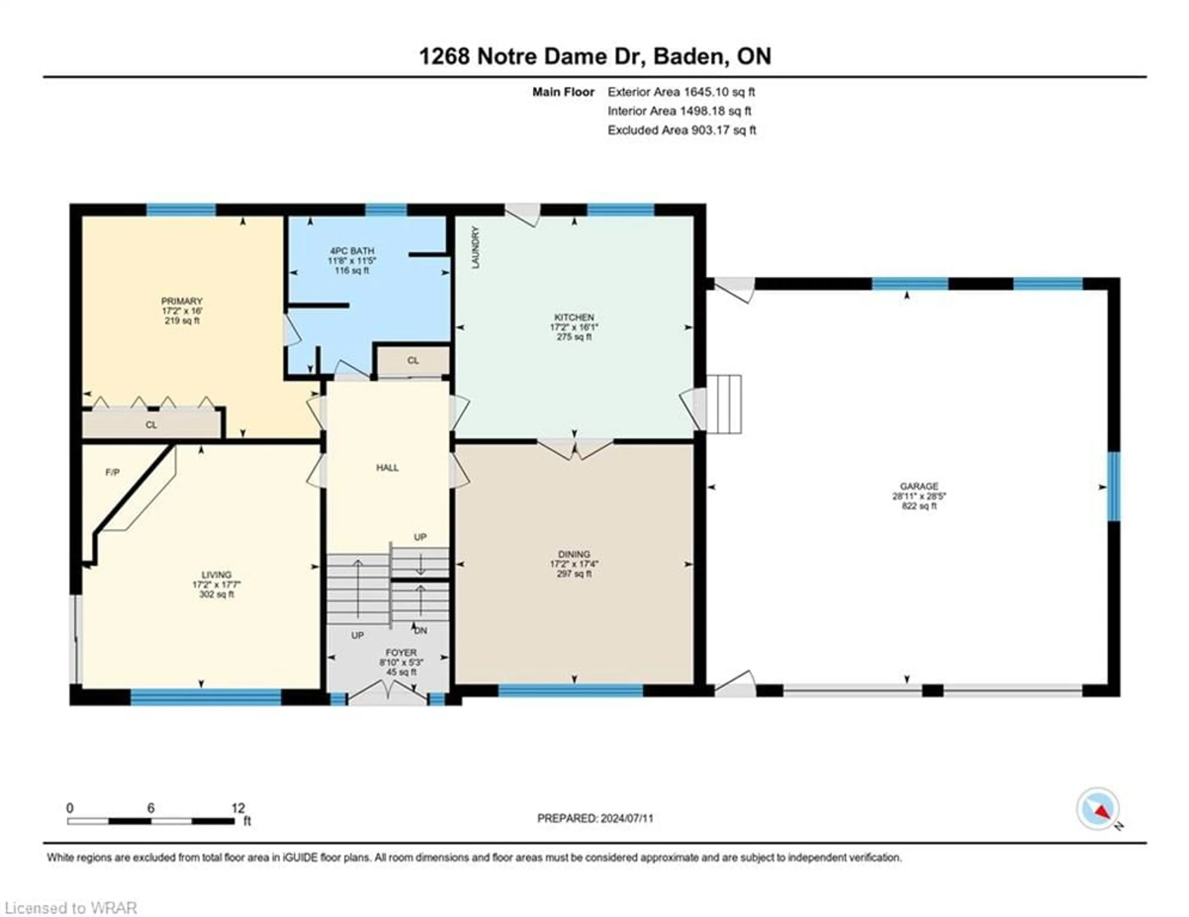 Floor plan for 1268 Notre Dame Dr, Petersburg Ontario N0B 0B2