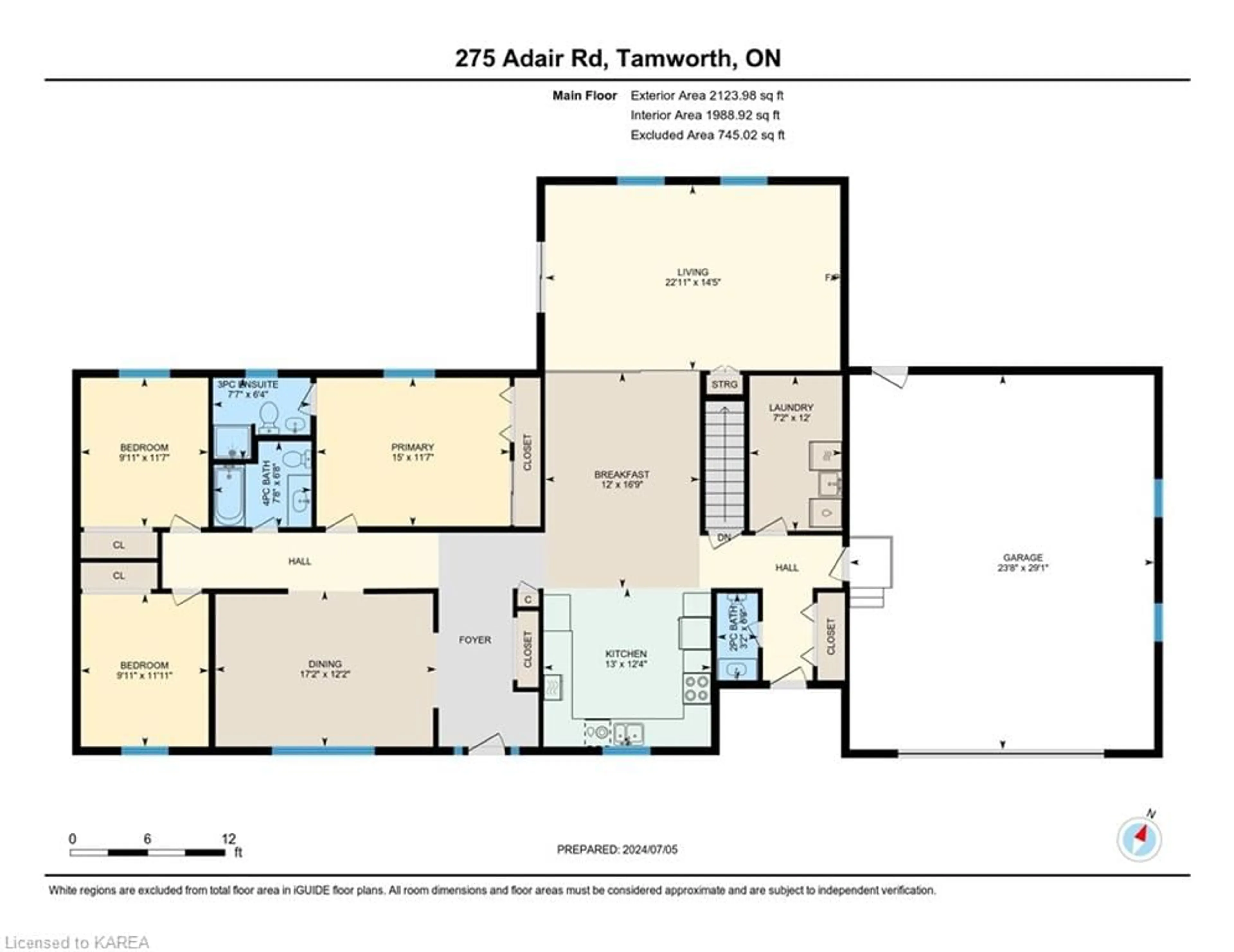 Floor plan for 275 Adair Rd, Tamworth Ontario K0K 3G0