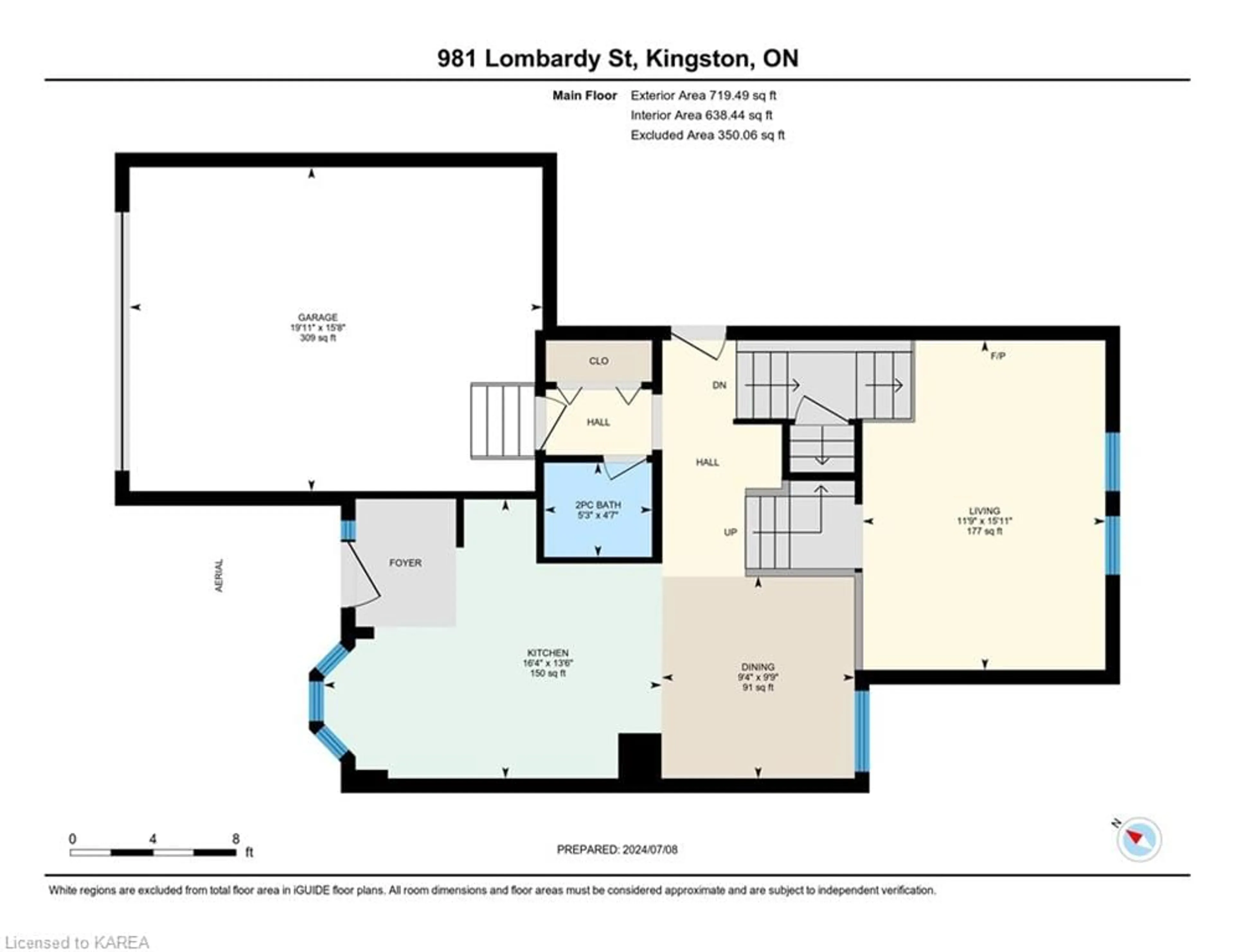 Floor plan for 981 Lombardy St, Lombardy Ontario K7M 8M7