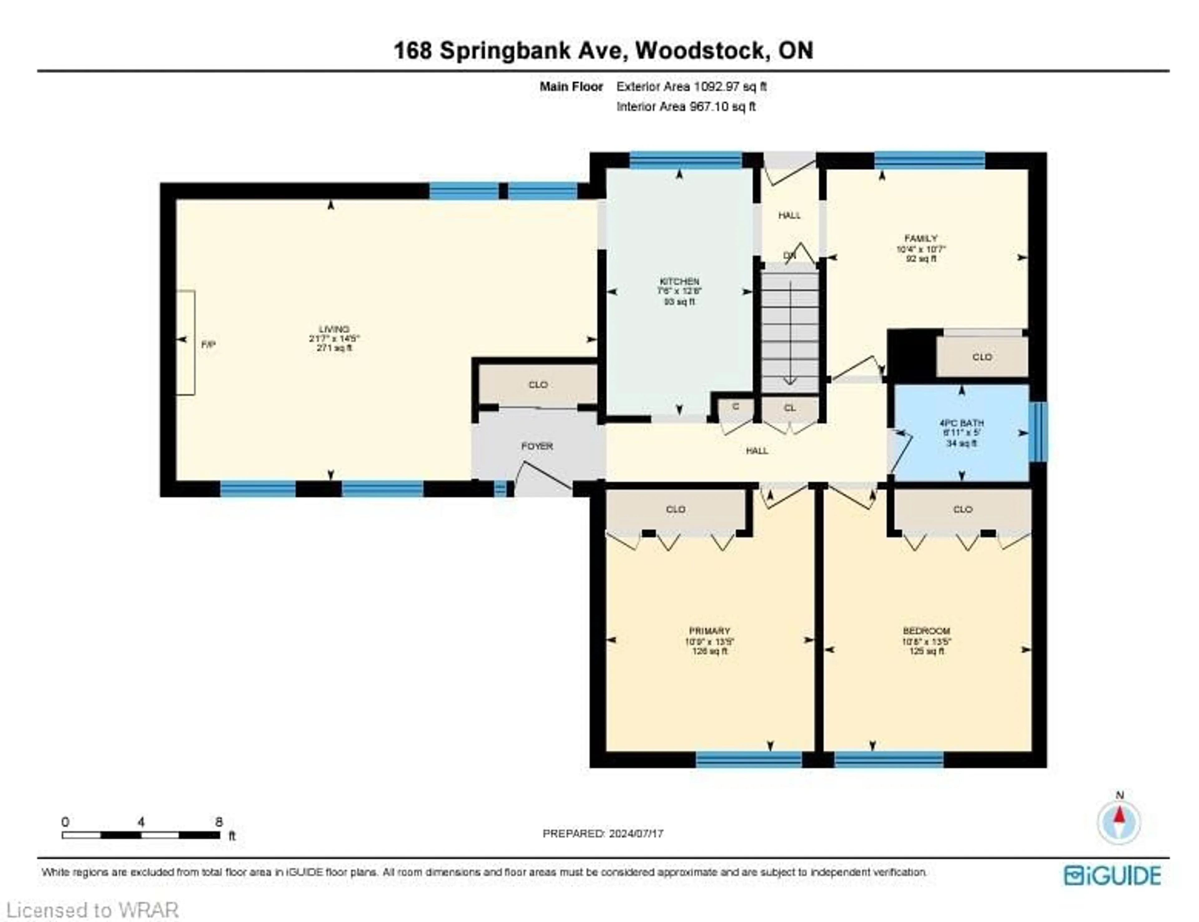 Floor plan for 168 Springbank Ave, Woodstock Ontario N4S 7R1