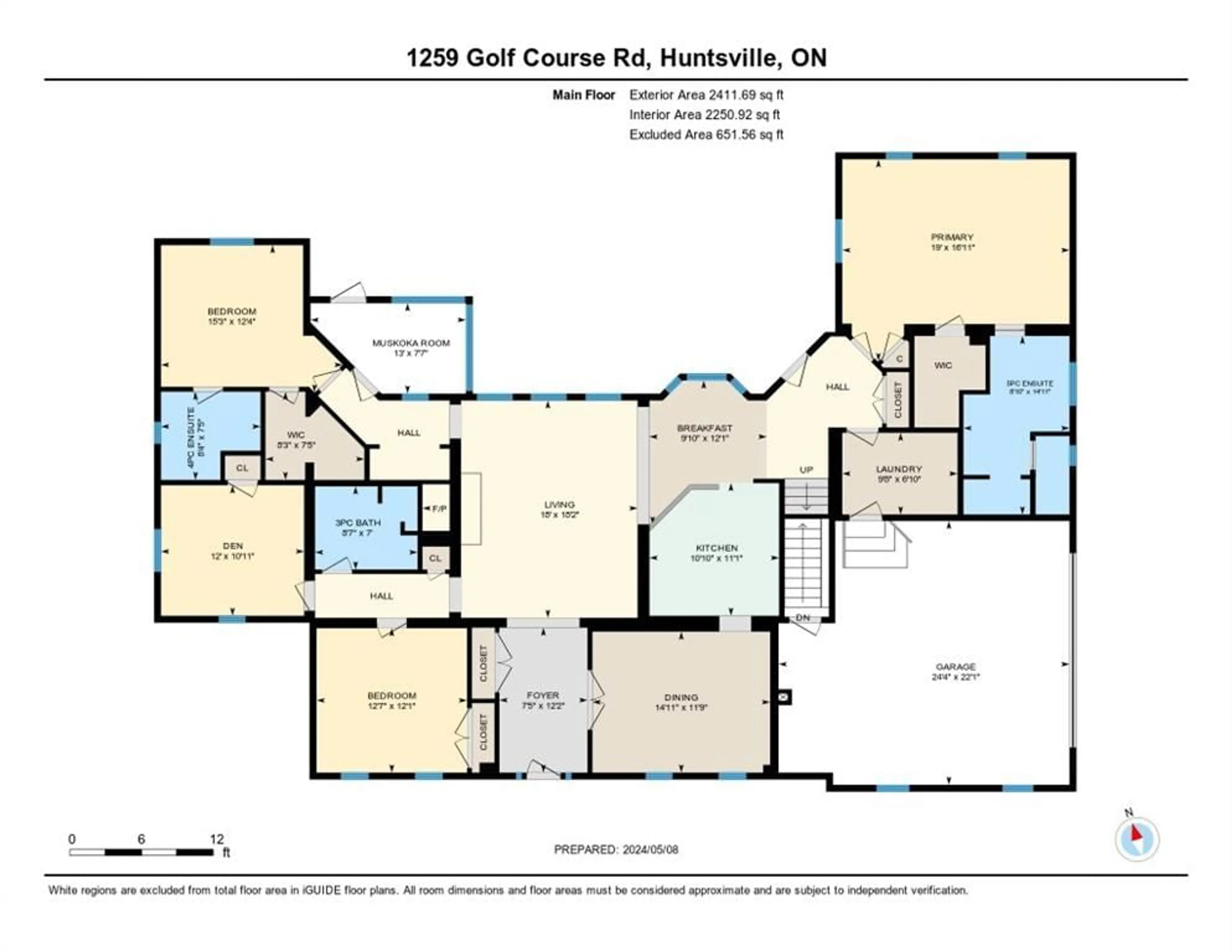 Floor plan for 1259 Golf Course Rd, Huntsville Ontario P1H 2J6