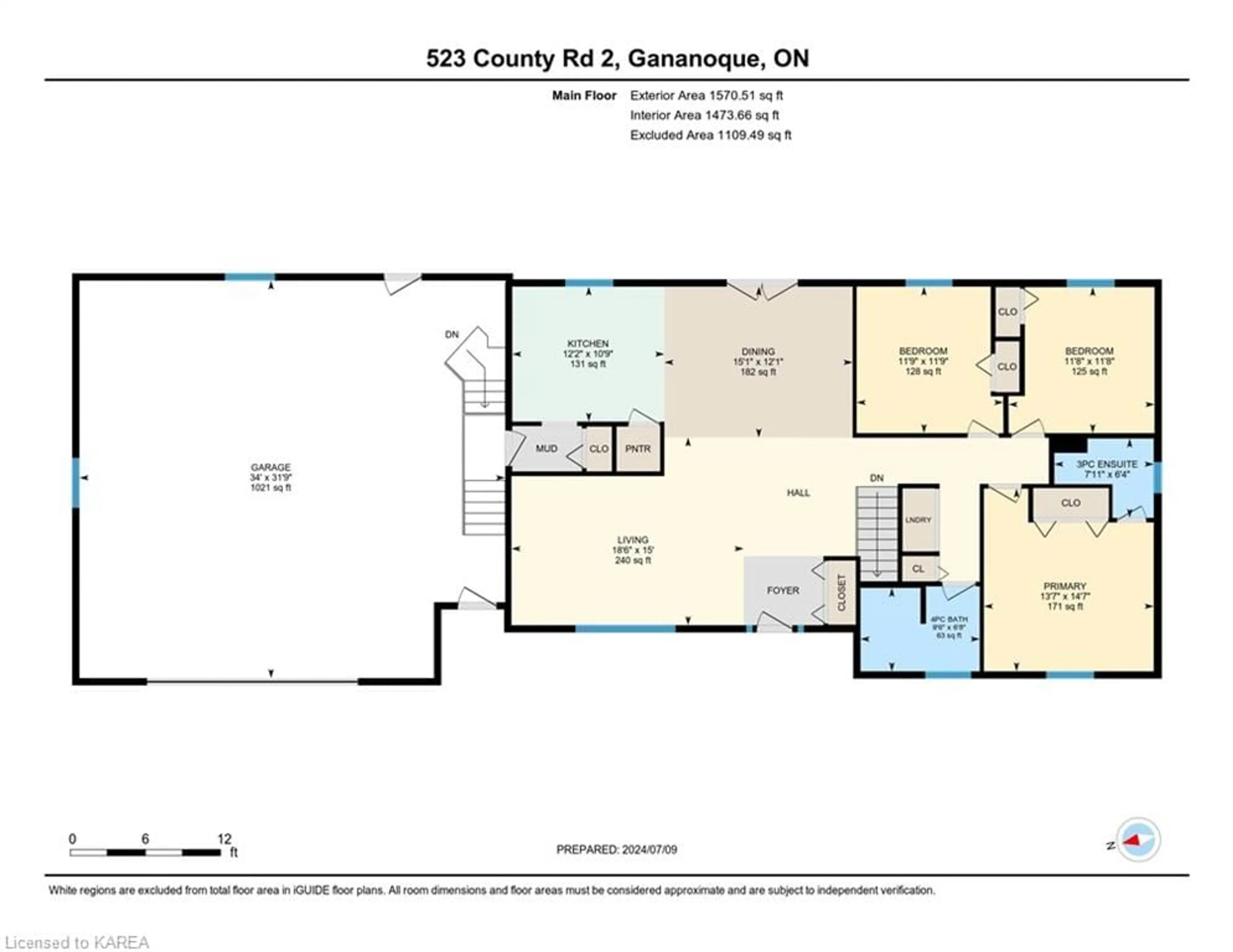 Floor plan for 523 County Road 2, Gananoque Ontario K7G 2V4