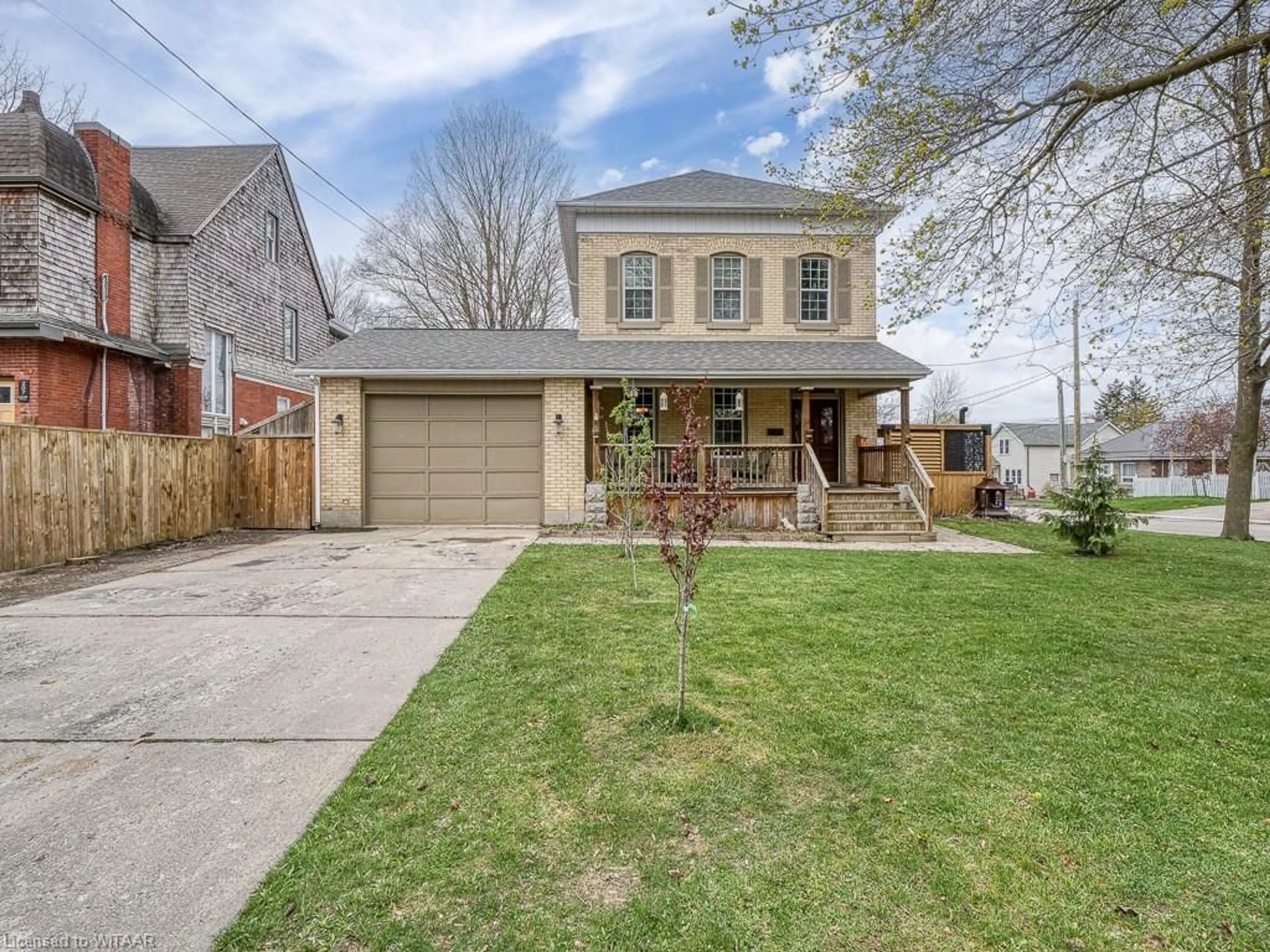 Frontside or backside of a home, the street view for 213 Delatre St, Woodstock Ontario N4S 6C4