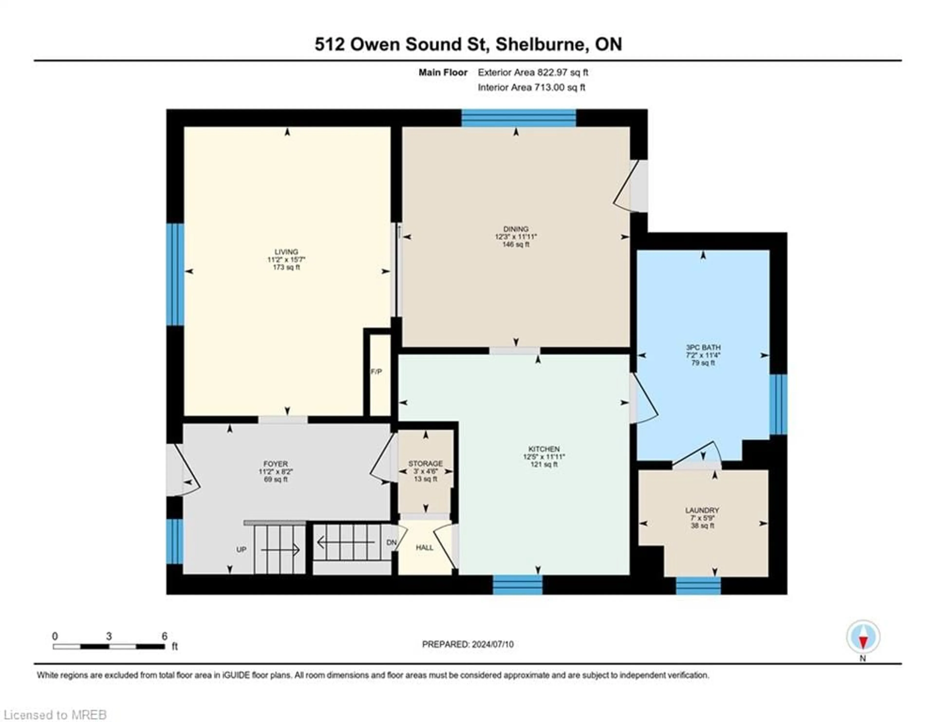 Floor plan for 512 Owen Sound St, Shelburne Ontario L0N 1S1