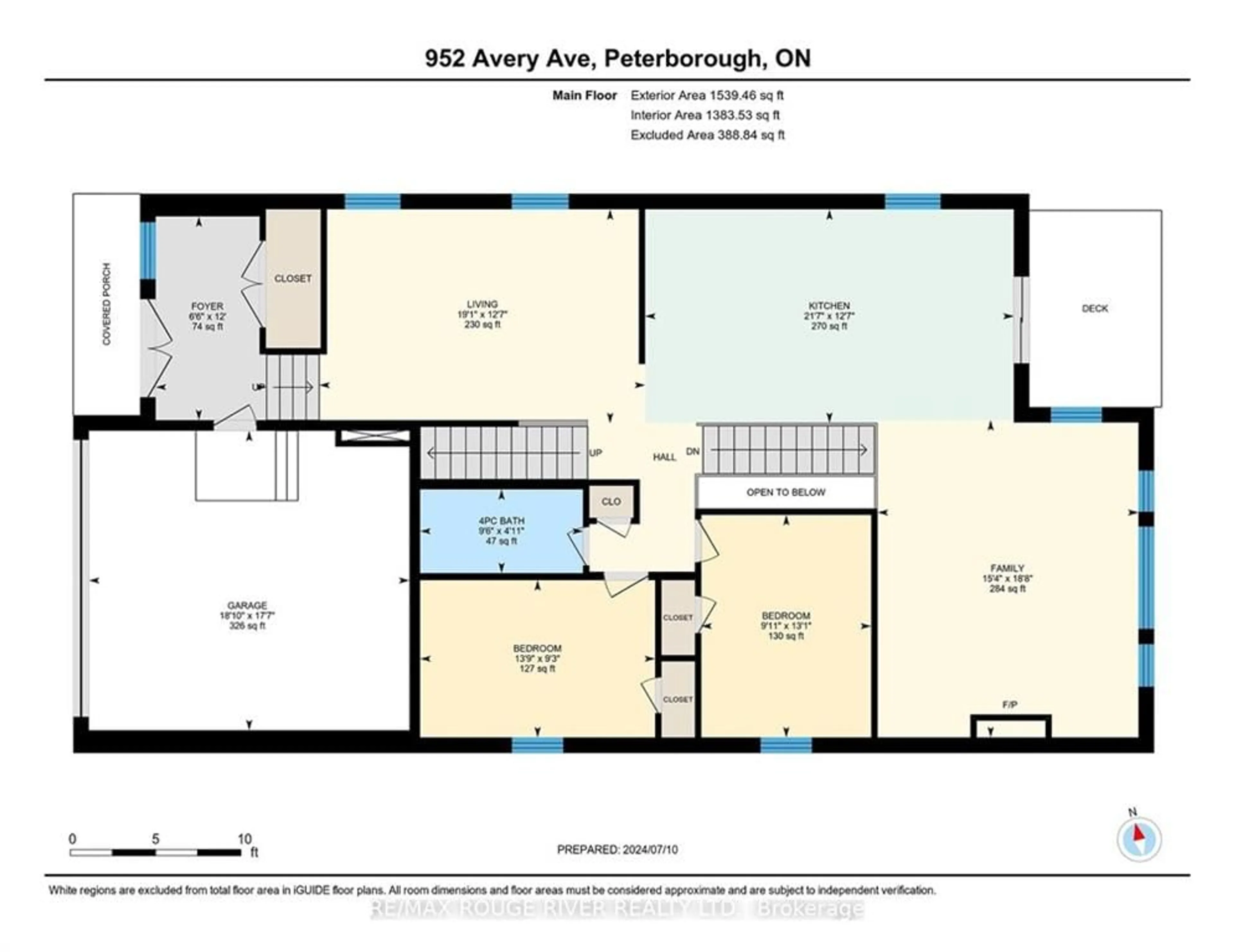 Floor plan for 952 Avery Ave, Peterborough Ontario K9J 0G9