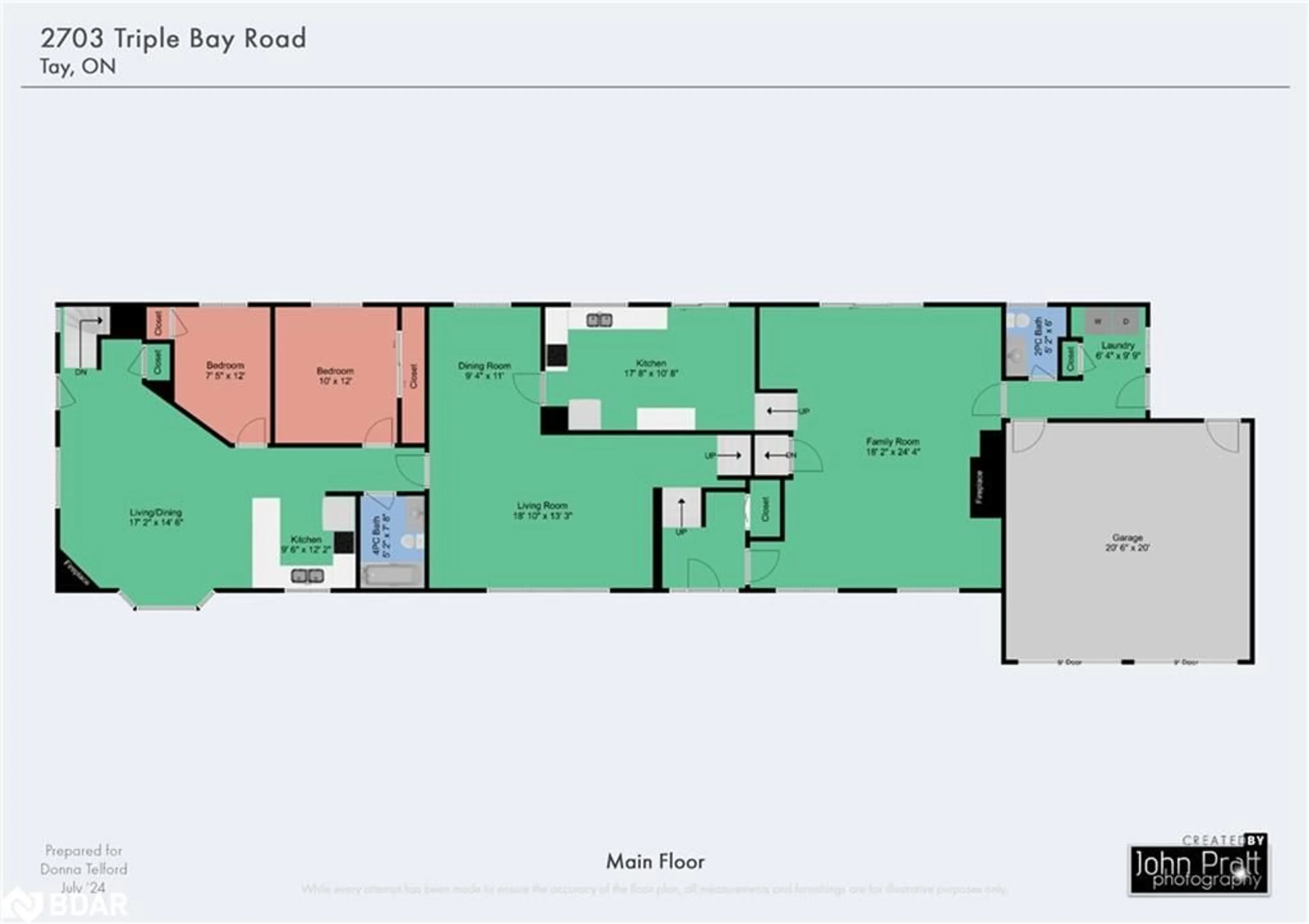 Floor plan for 2703 Triple Bay Rd, Port McNicoll Ontario L0K 1R0