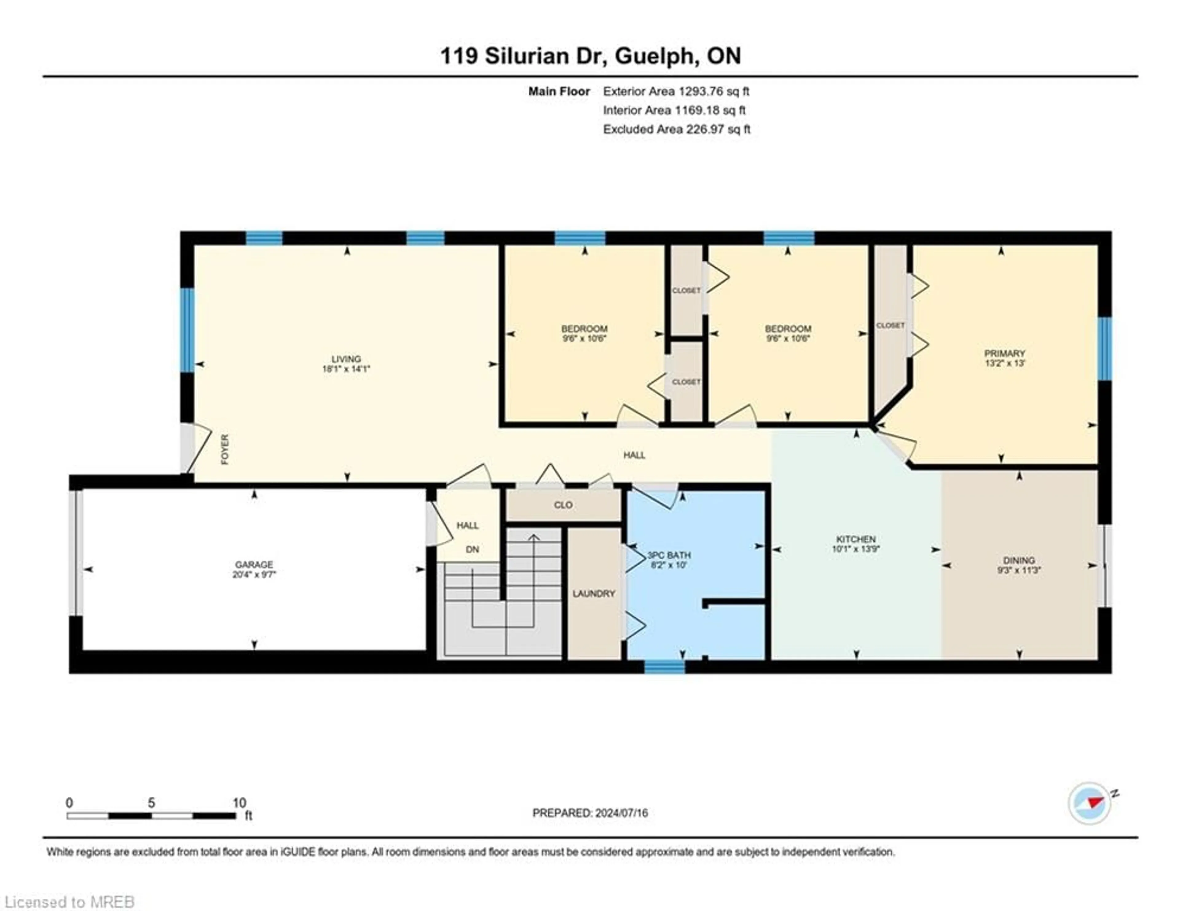 Floor plan for 119 Silurian Dr, Guelph Ontario N1E 7G2
