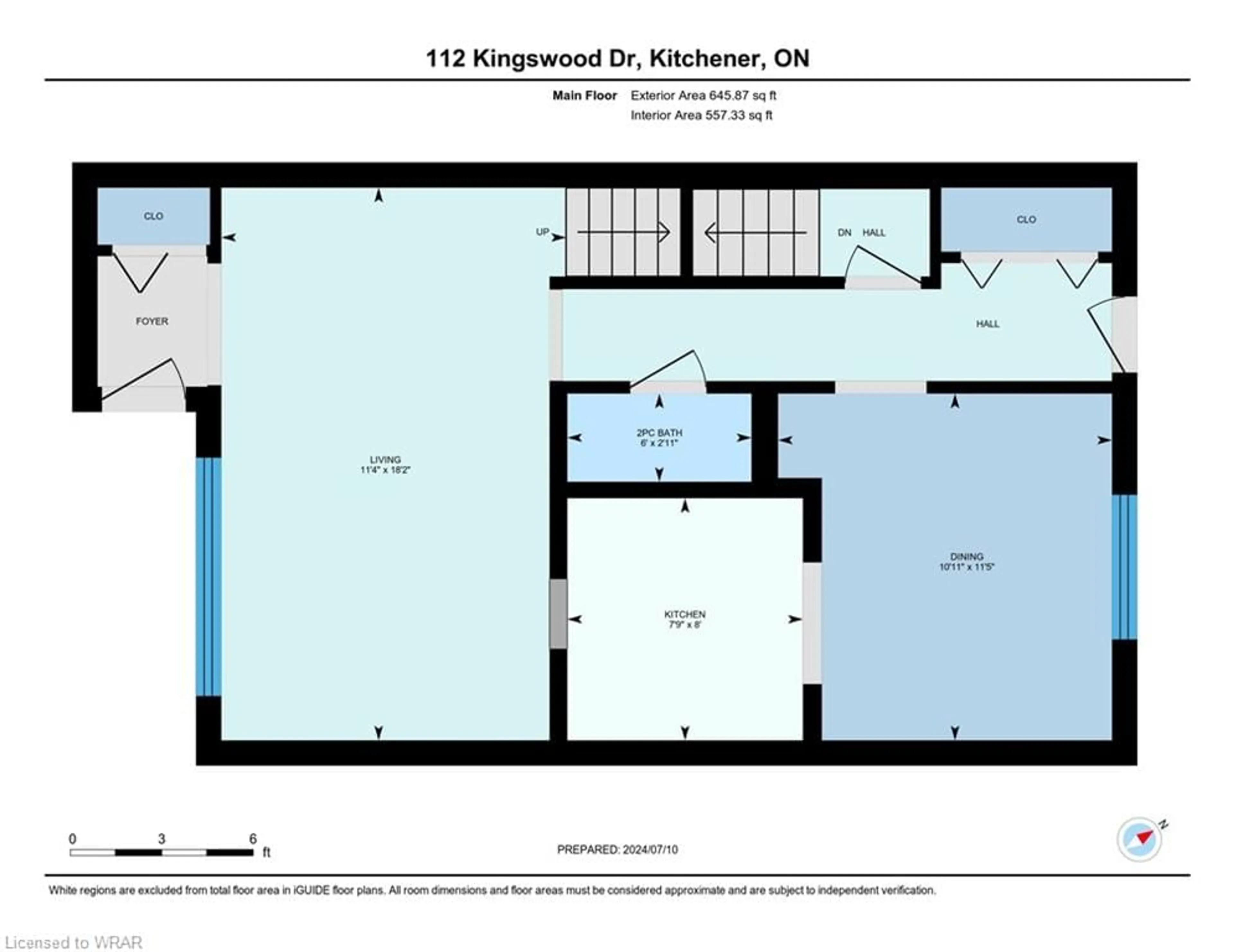 Floor plan for 112 Kingswood Dr #21, Kitchener Ontario N2E 1S9