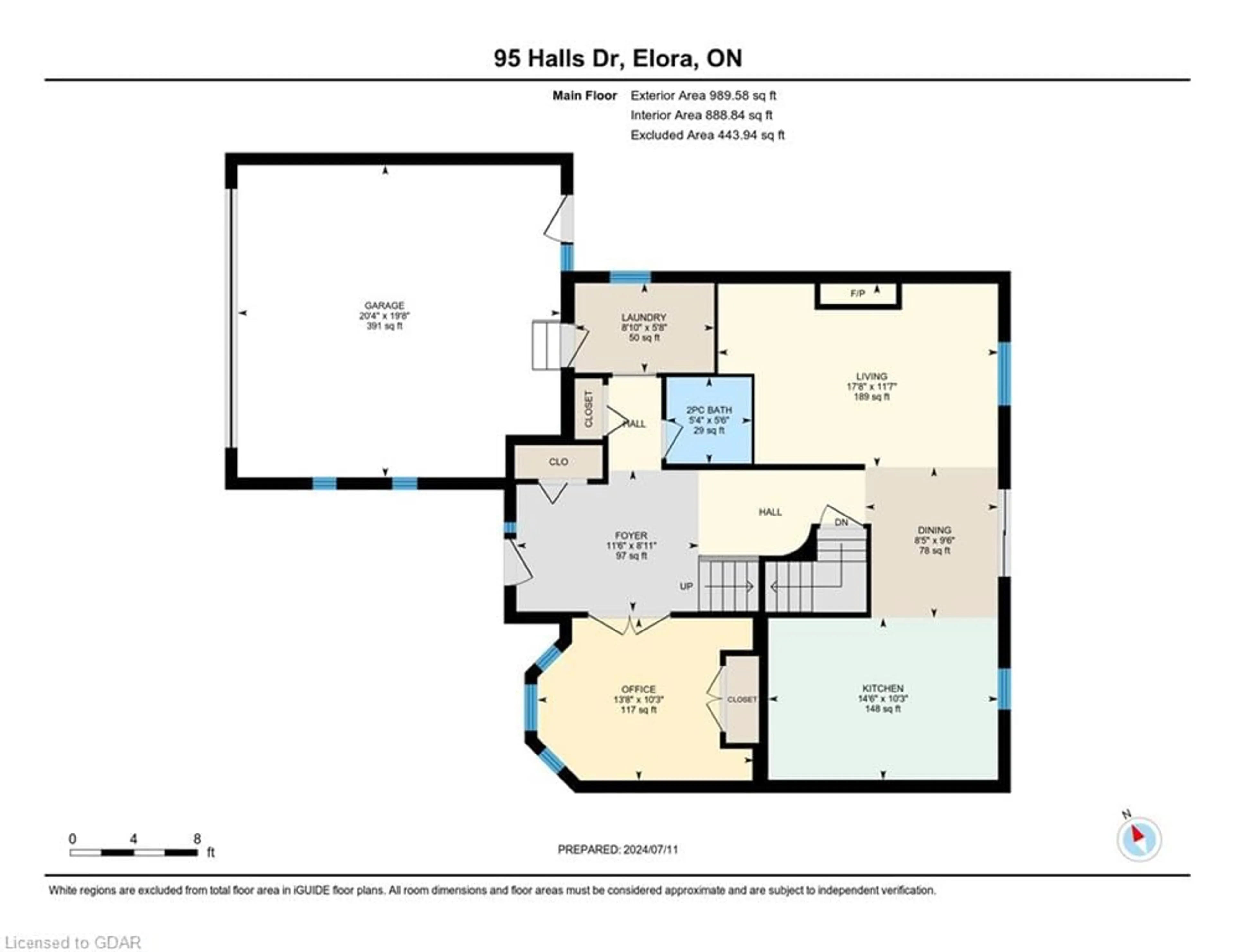 Floor plan for 95 Halls Dr, Elora Ontario N0B 1S0