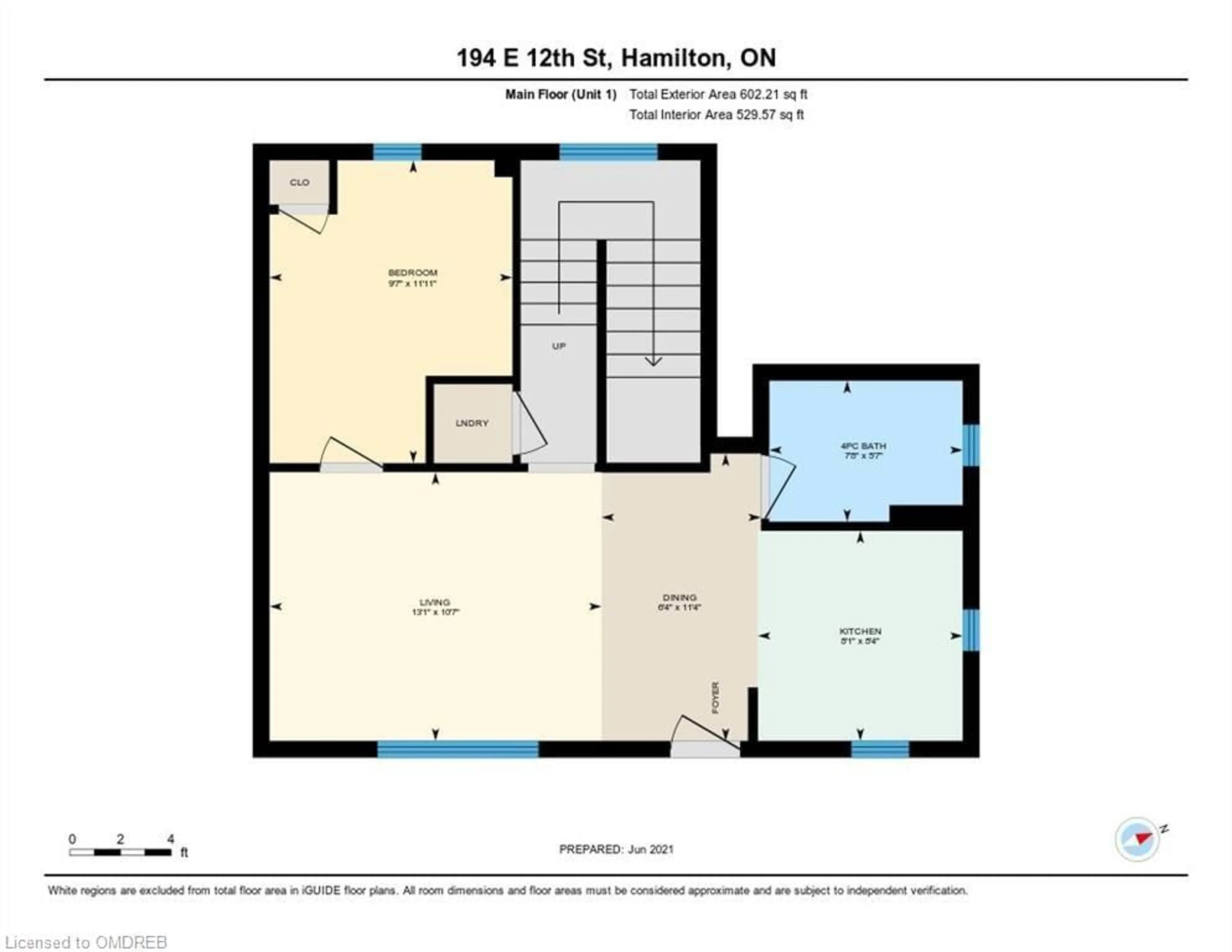 Floor plan for 194 East 12th St, Hamilton Ontario L9A 3X6