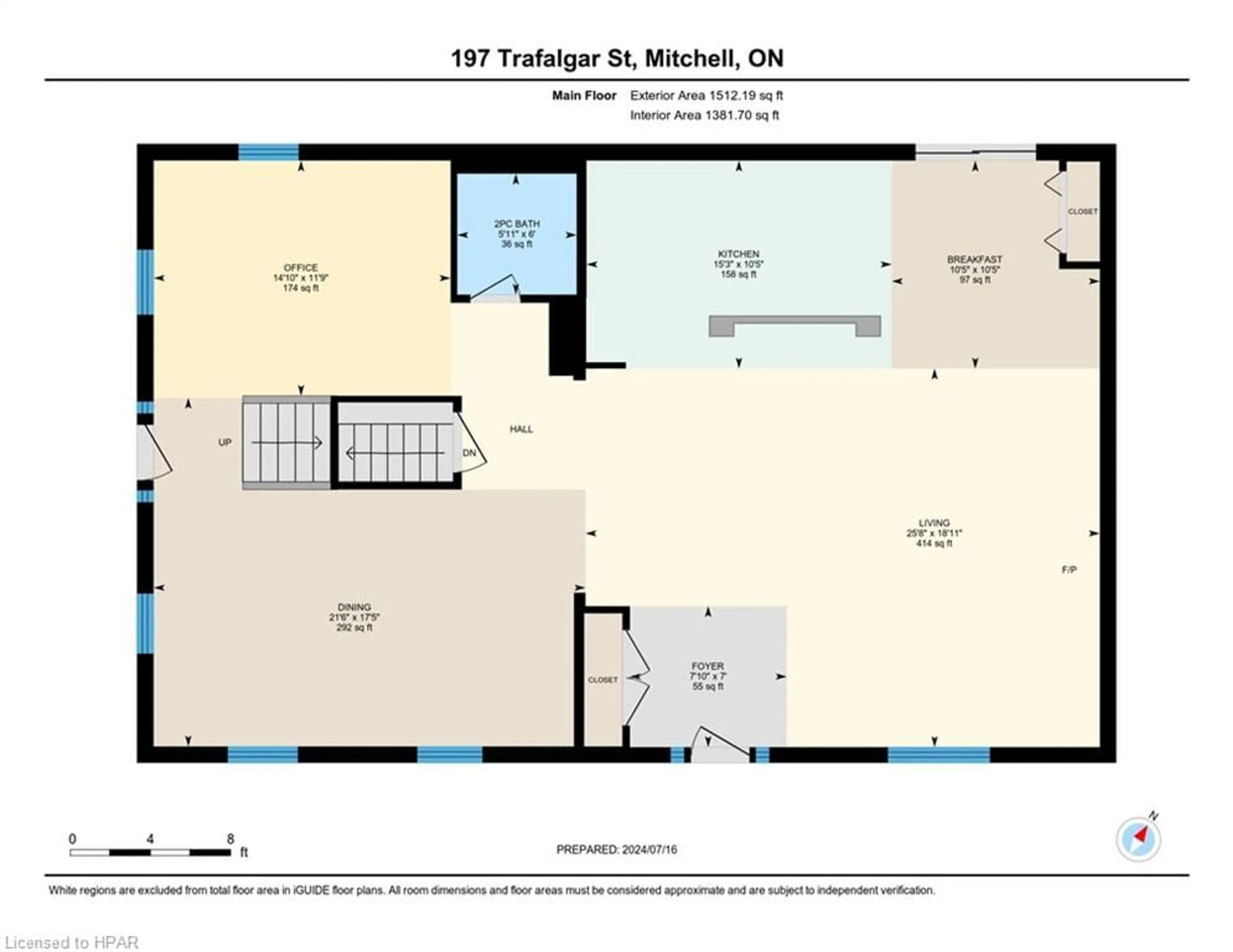 Floor plan for 197 Trafalgar St, Mitchell Ontario N0K 1N0