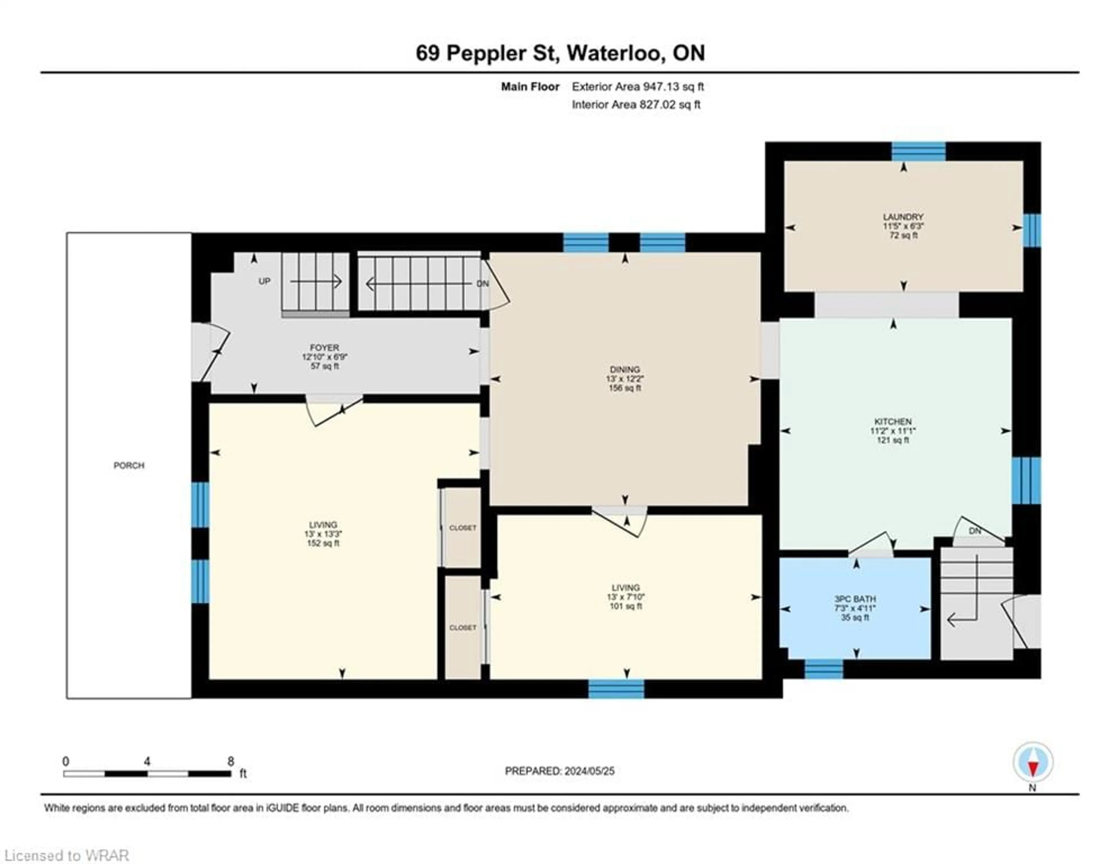 Floor plan for 69 Peppler St, Waterloo Ontario N2J 3C9