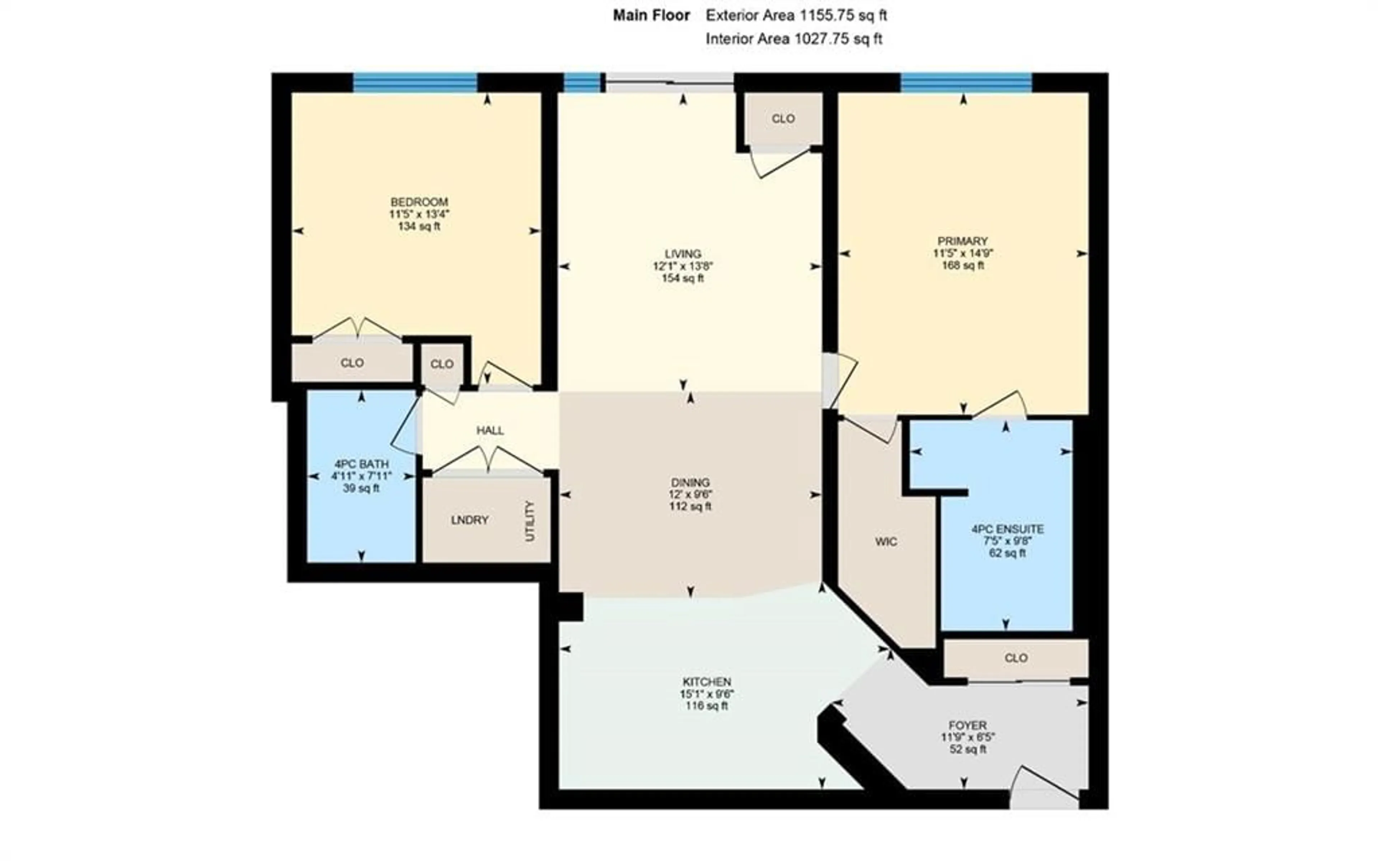 Floor plan for 699 Aberdeen Blvd #302, Midland Ontario L4R 5P2