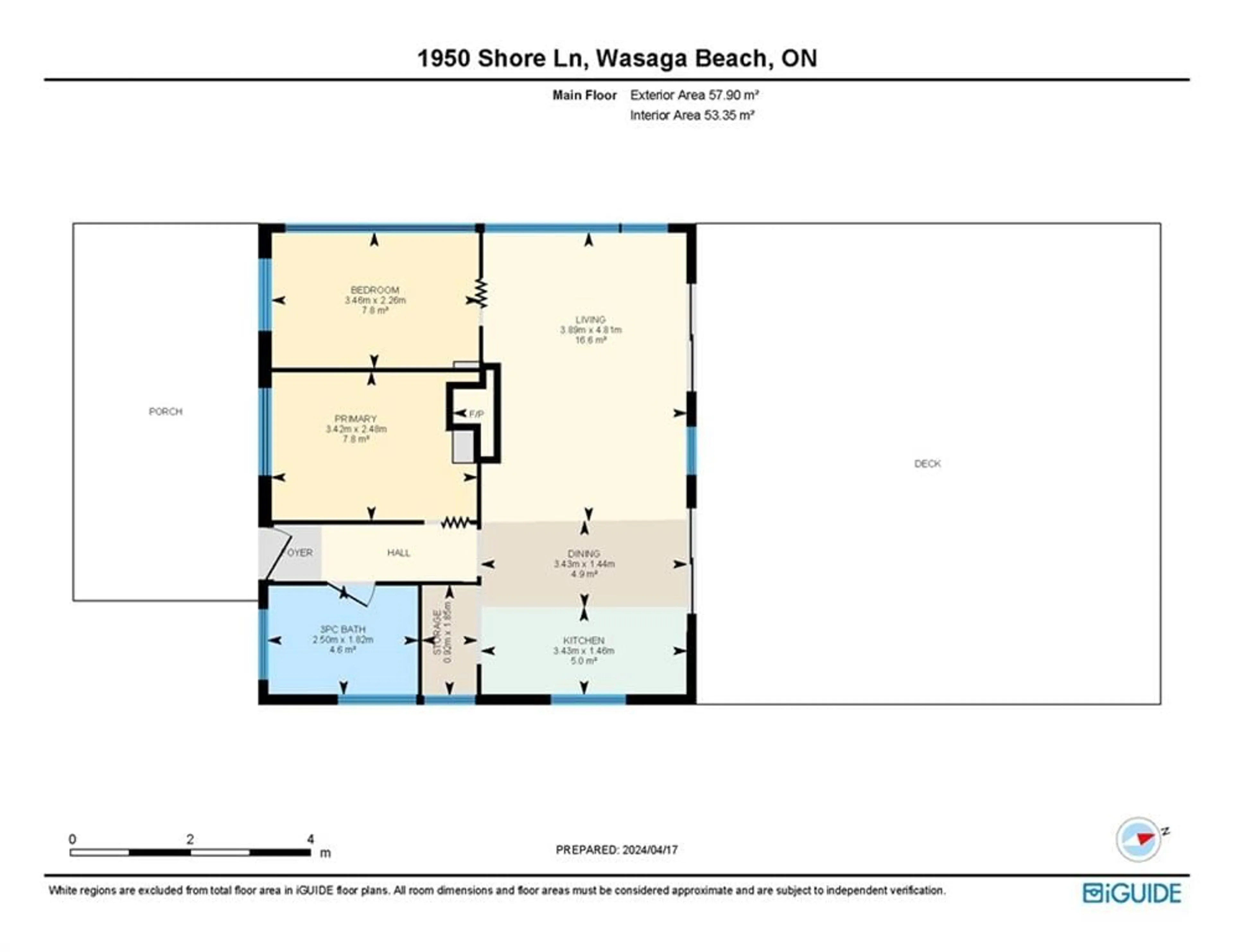 Floor plan for 1950 Shore Lane, Wasaga Beach Ontario L9Z 1T7
