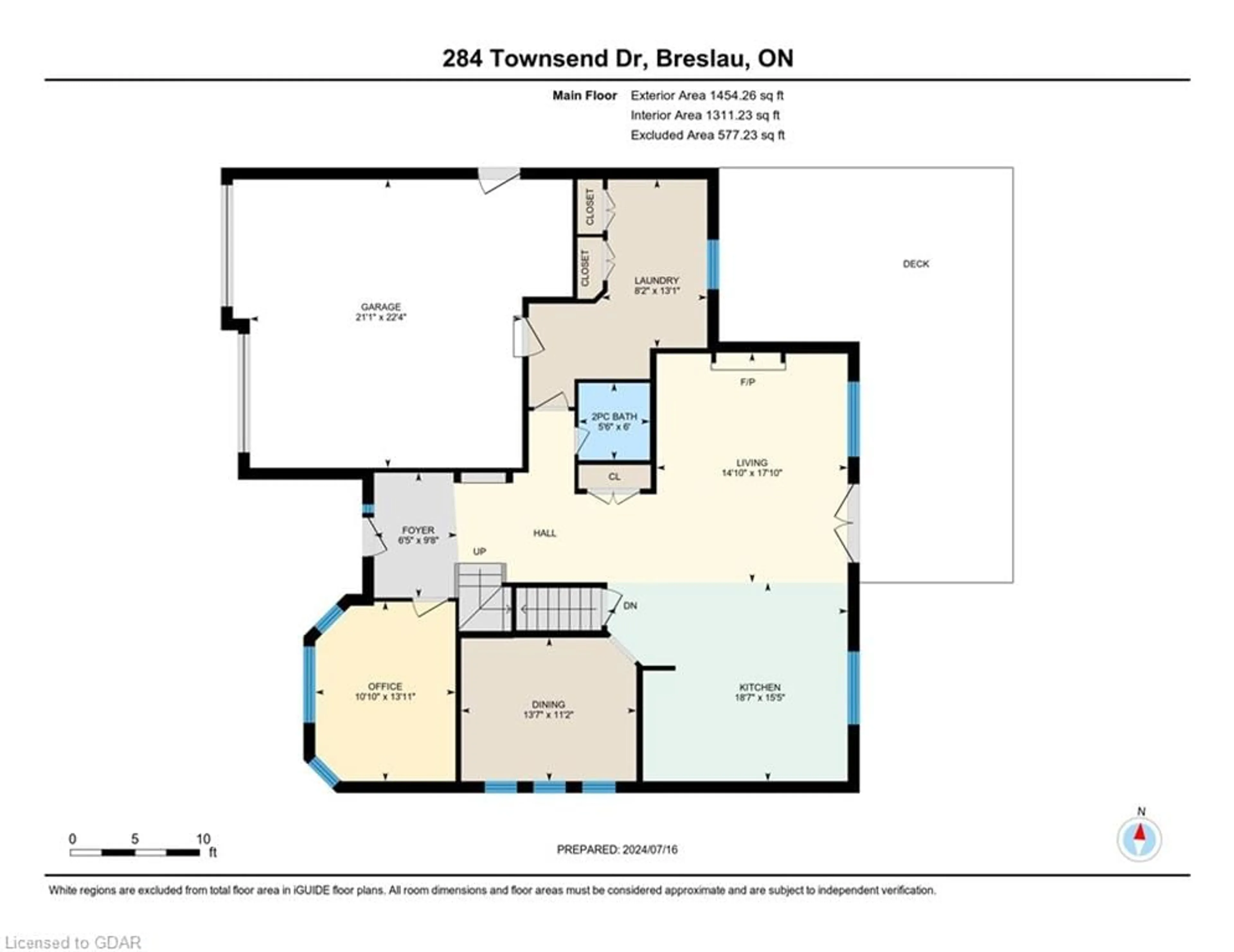 Floor plan for 284 Townsend Dr, Breslau Ontario N0B 1M0