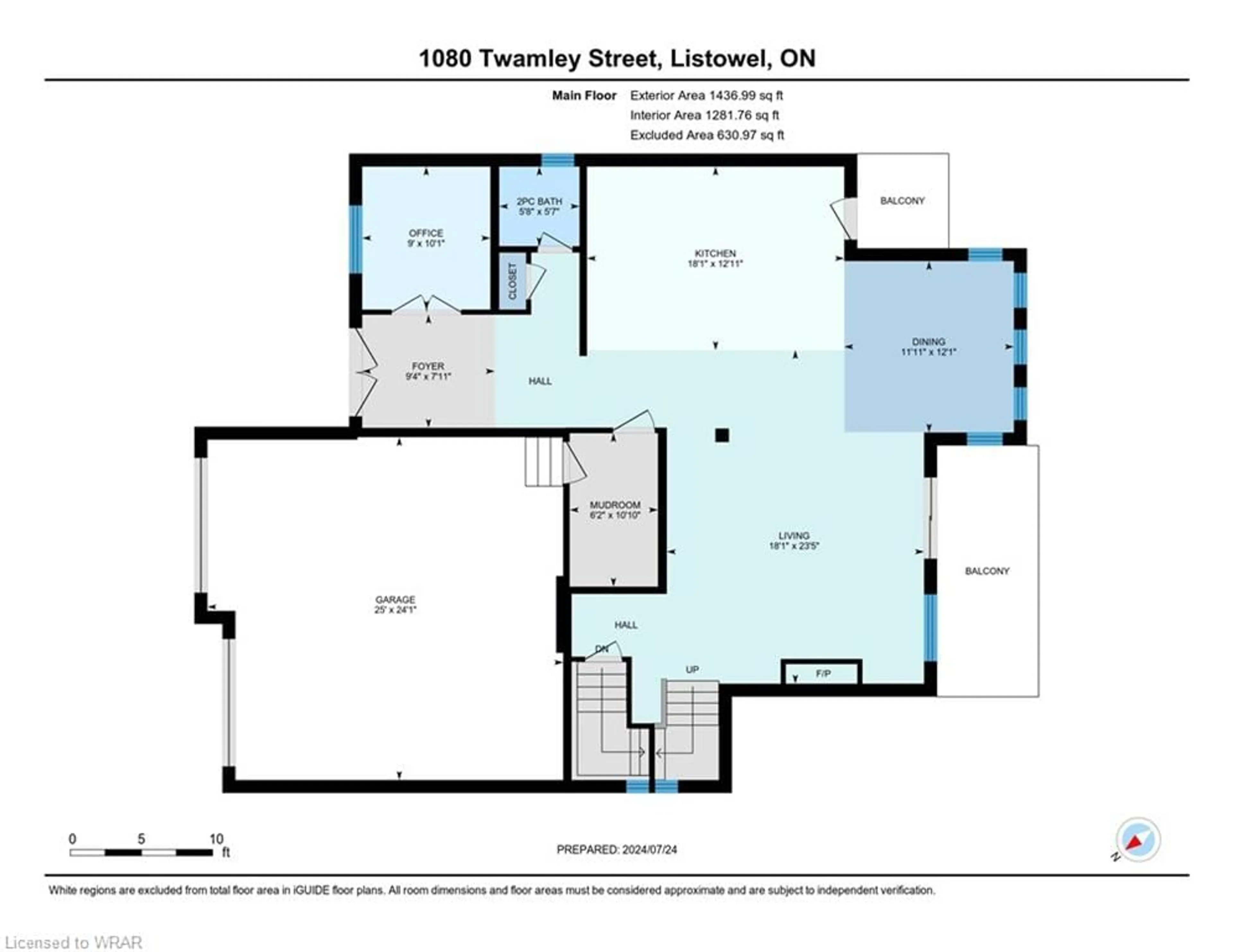 Floor plan for 1080 Twamley St W St, Listowel Ontario N4W 0K4