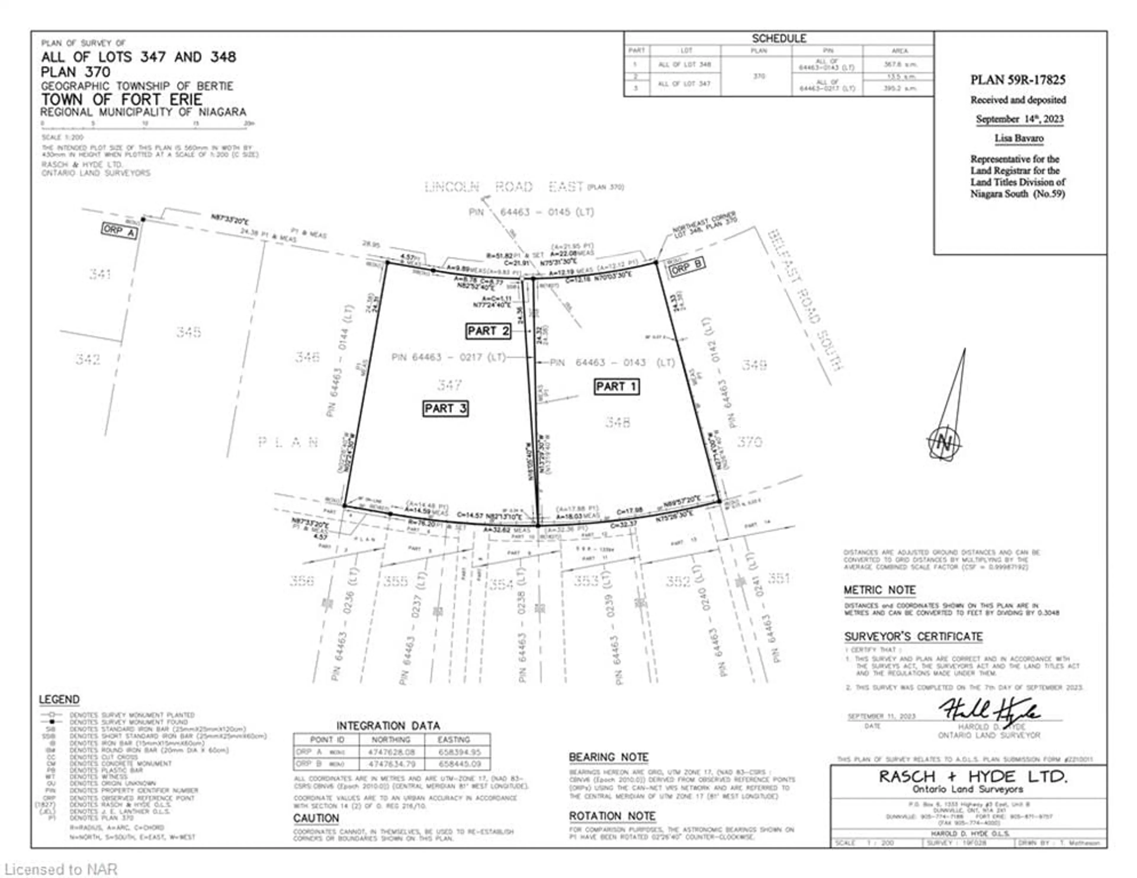 Floor plan for LOT 347 Lincoln Rd, Crystal Beach Ontario L0S 1B0