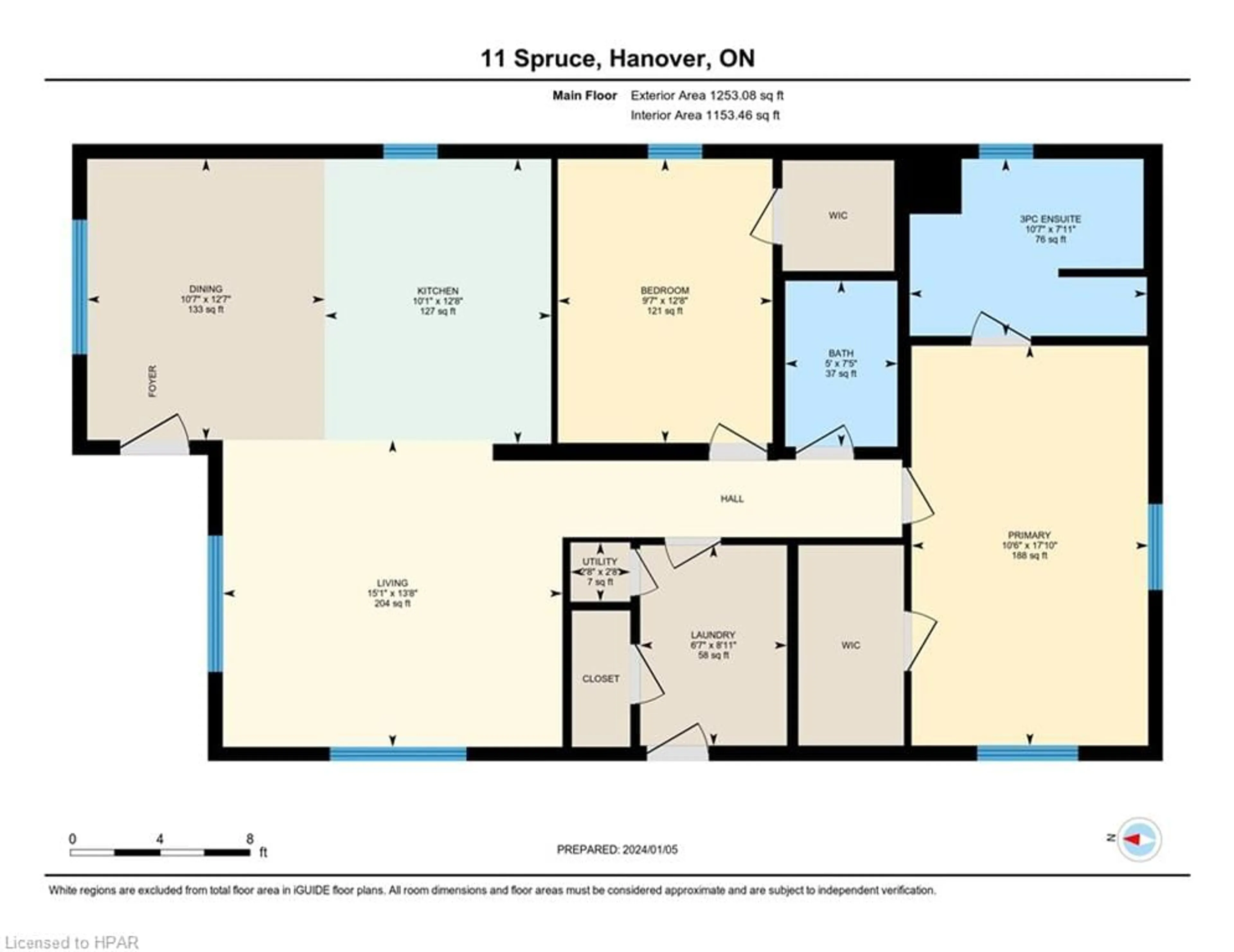 Floor plan for 202 Spruce Dr, West Grey Ontario N4N 3B8