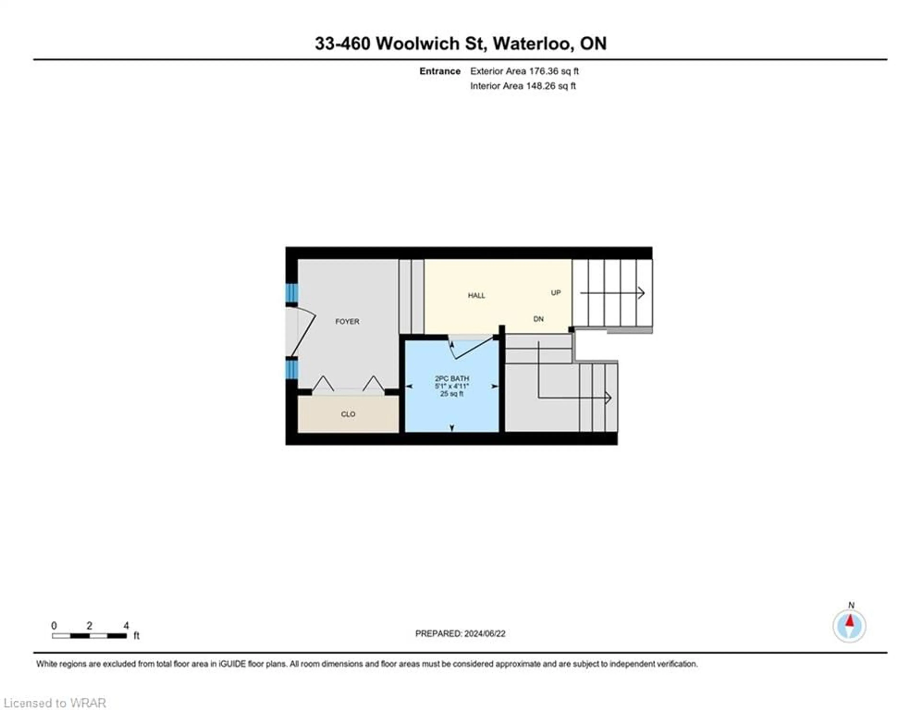 Floor plan for 460 Woolwich St #33, Waterloo Ontario N2K 4G8