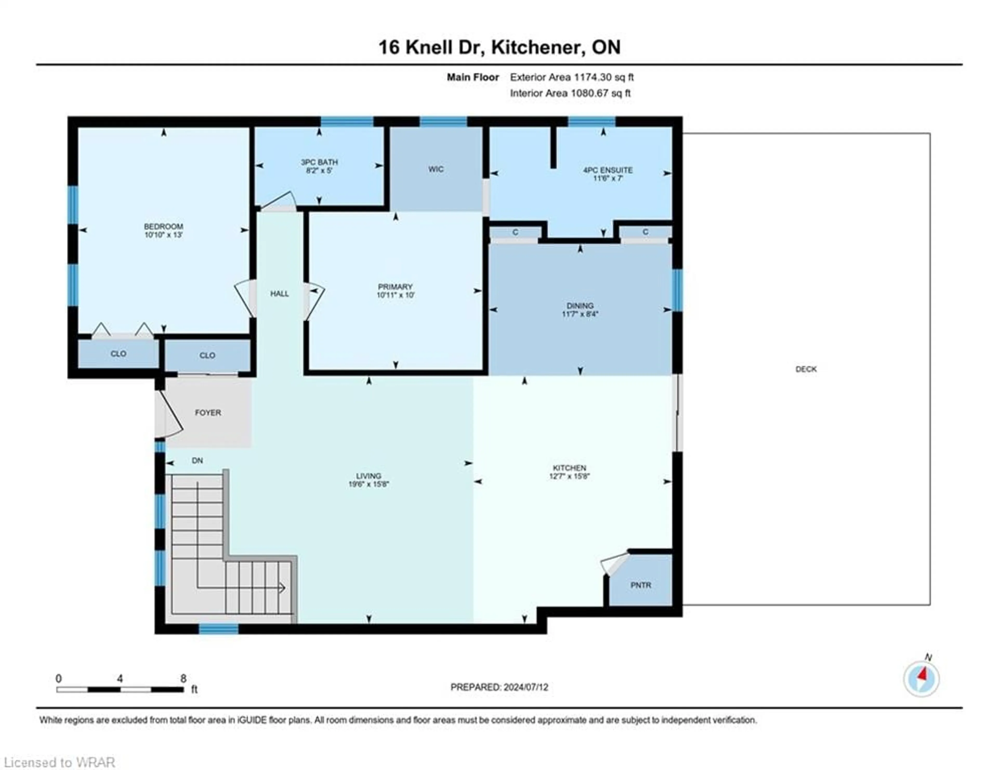 Floor plan for 16 Knell Dr, Kitchener Ontario N2M 2Z3