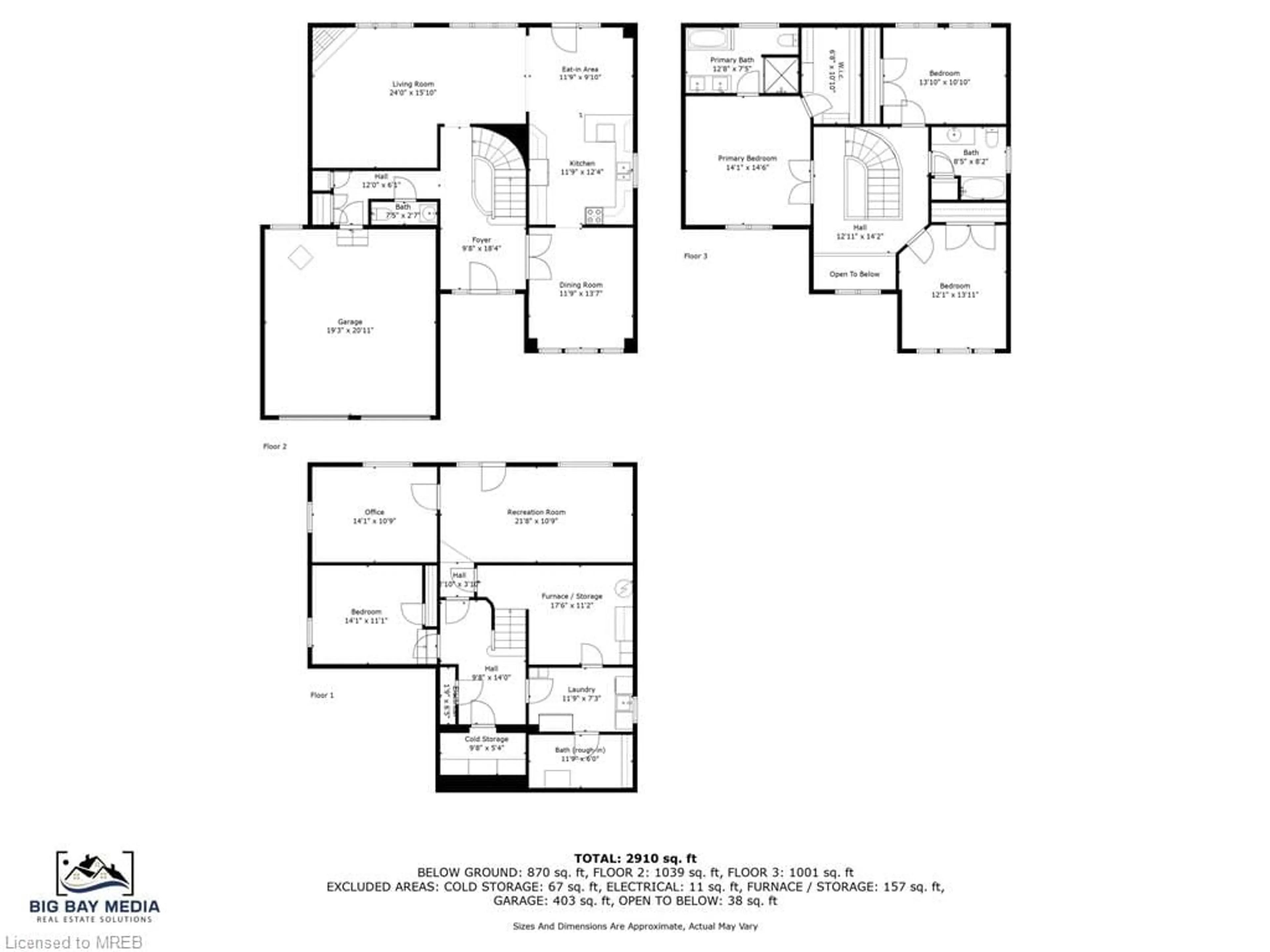 Floor plan for 10 Buman Crt, Barrie Ontario L4N 0L3