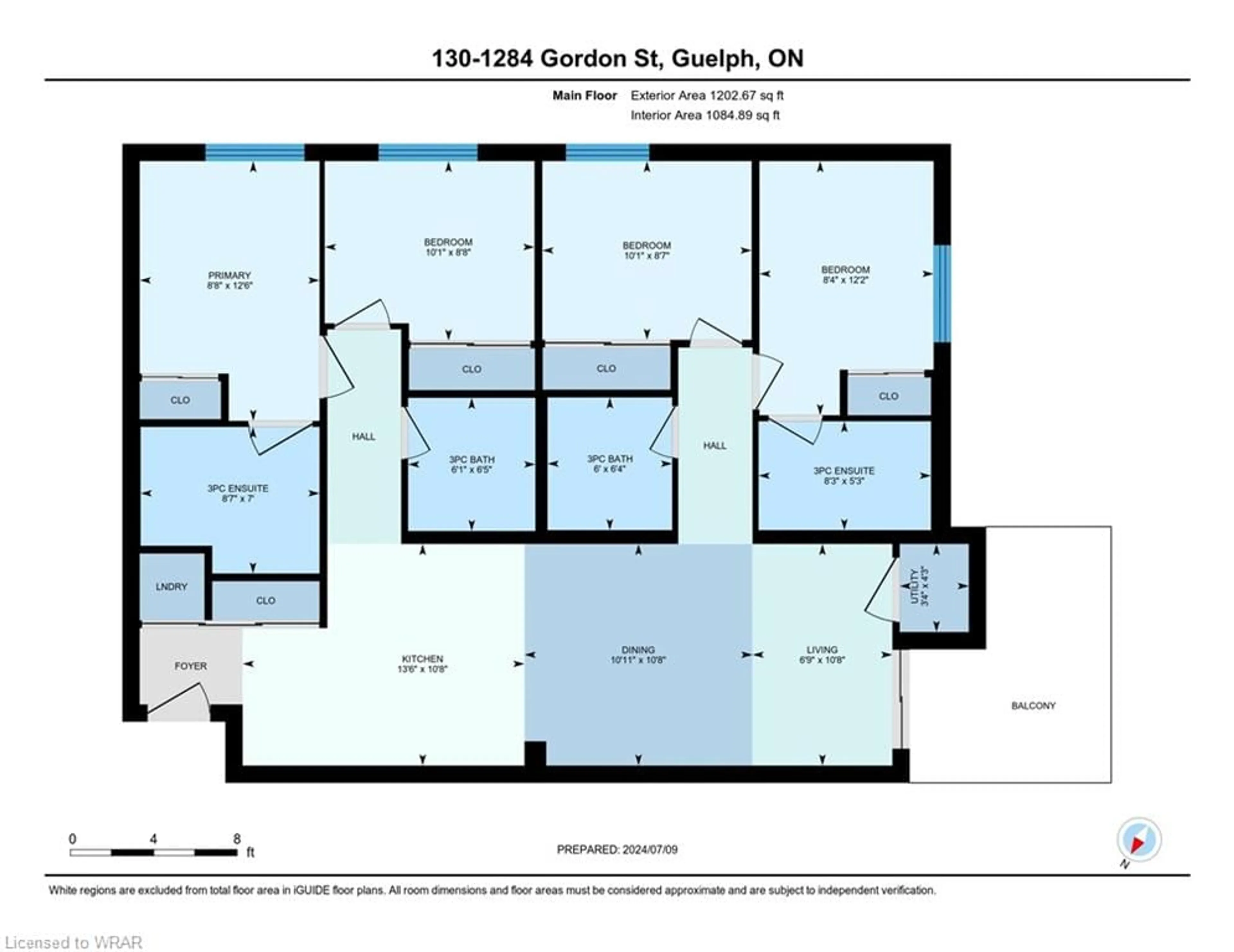 Floor plan for 1284 Gordon St #130, Guelph Ontario N1L 1H3