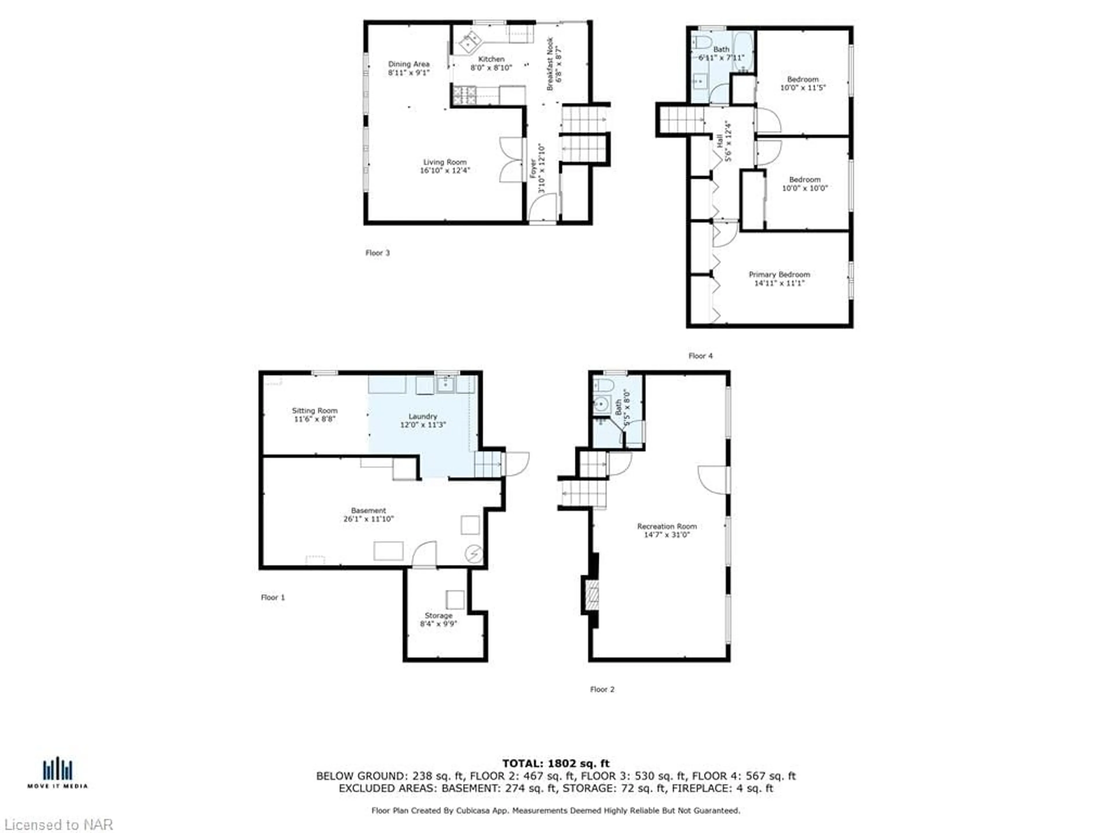 Floor plan for 55 Sherwood Forest Trail, Welland Ontario L3C 5X7