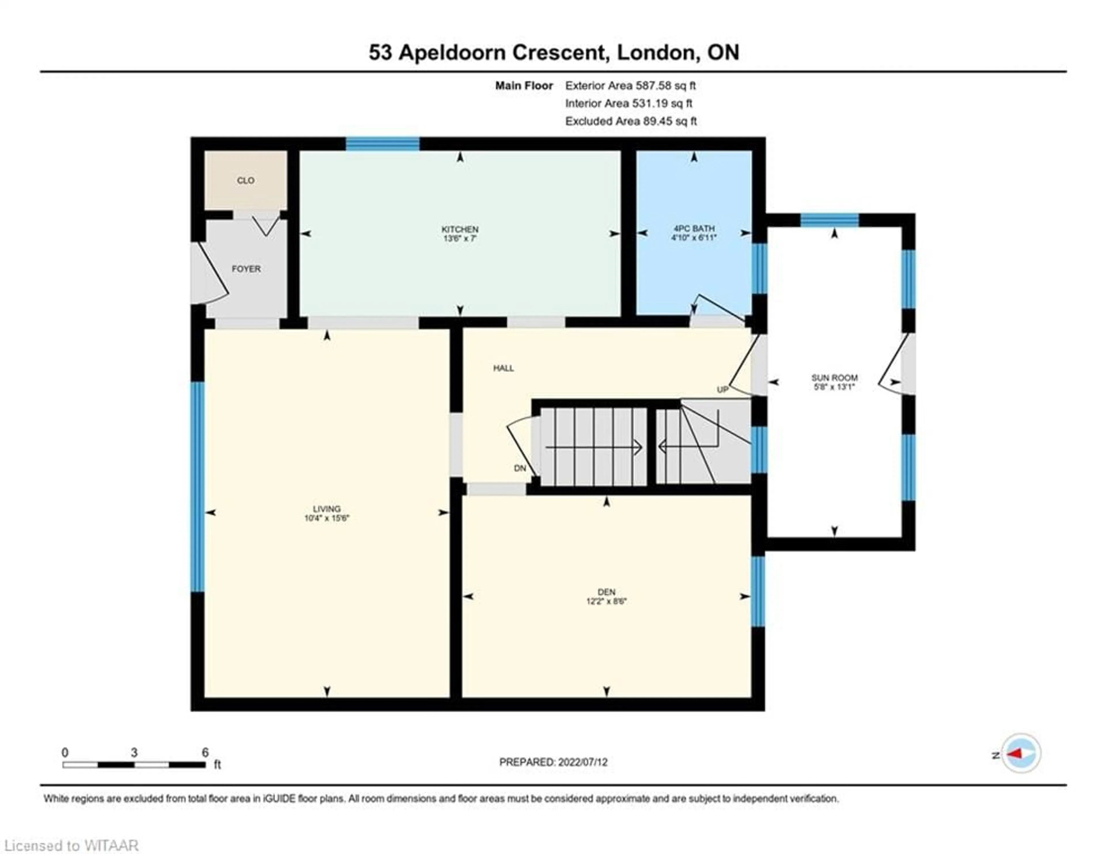 Floor plan for 53 Apeldoorn Cres, London Ontario N5Y 2B5