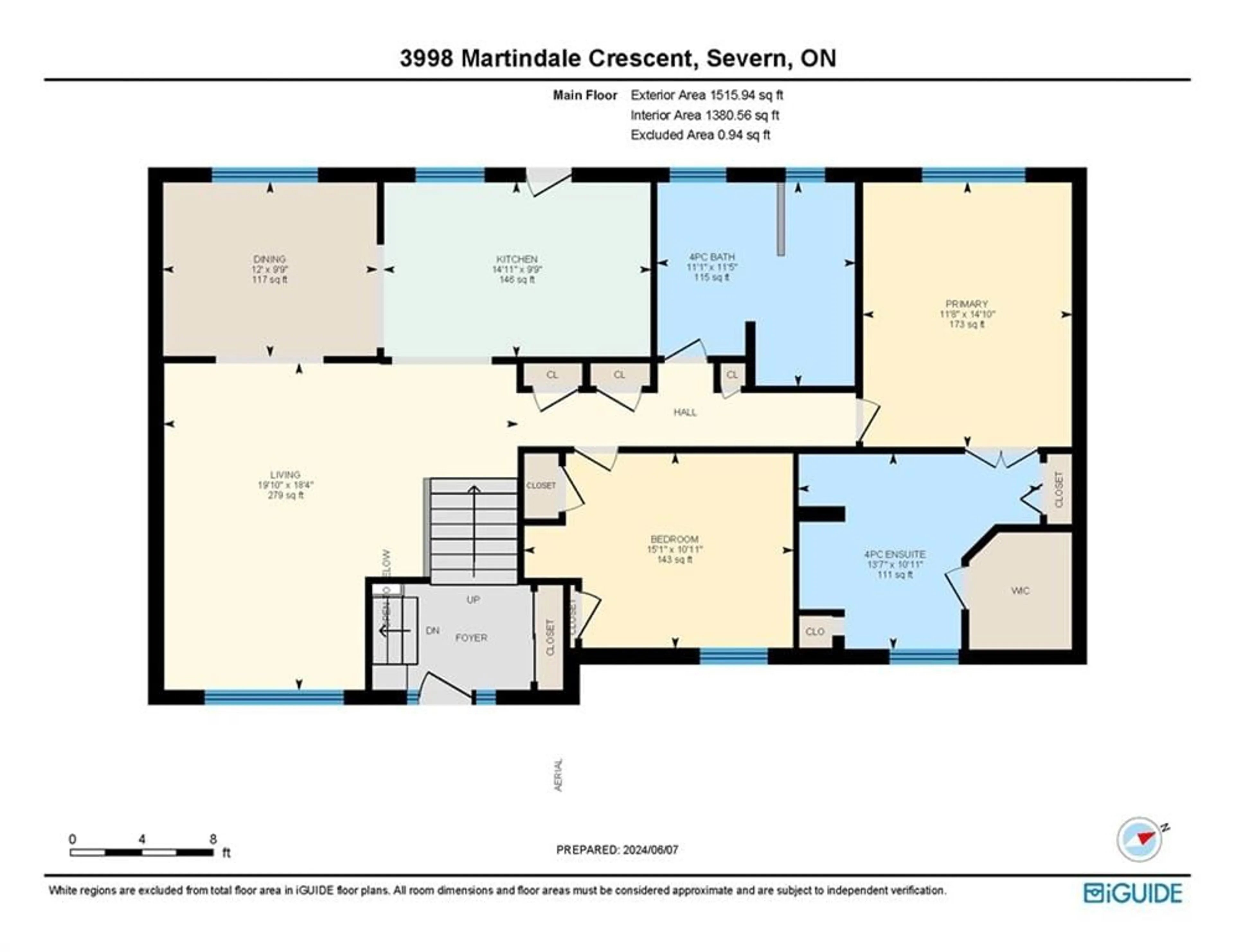 Floor plan for 3998 Martindale Cres, Severn Ontario L3V 0W9