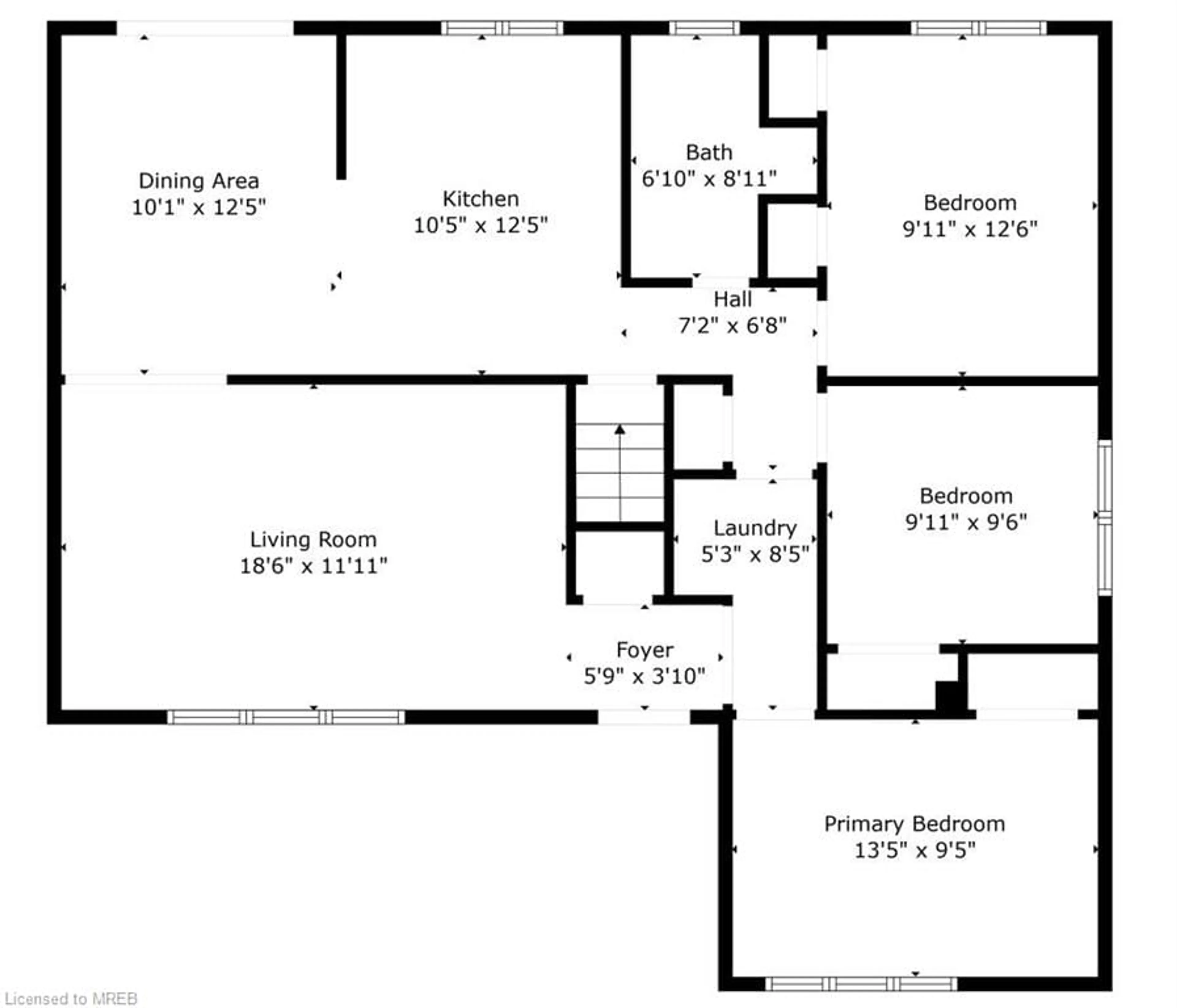 Floor plan for 169 Heiman St, Kitchener Ontario N2M 3M1