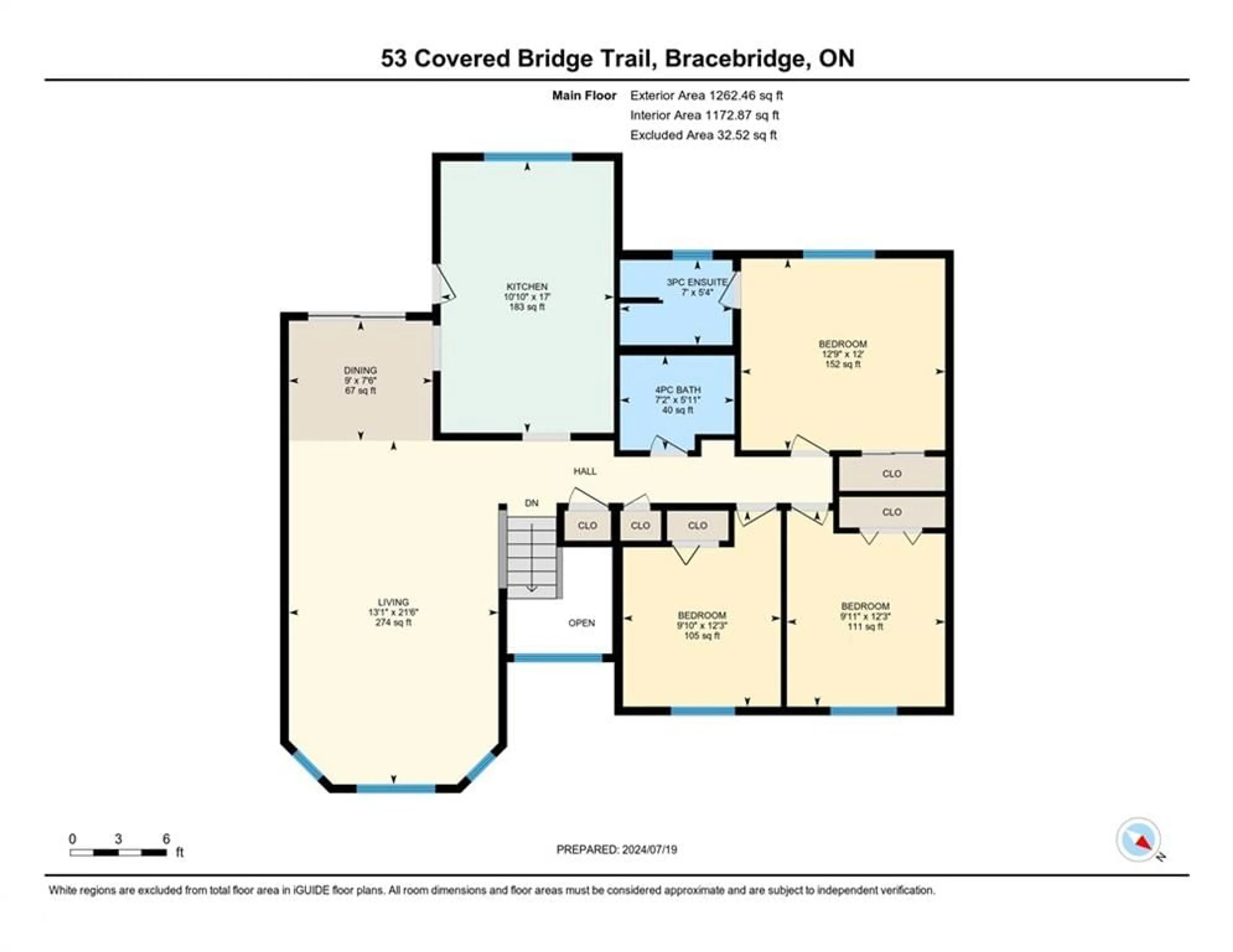 Floor plan for 53 Covered Bridge Trail, Bracebridge Ontario P1L 1Y2