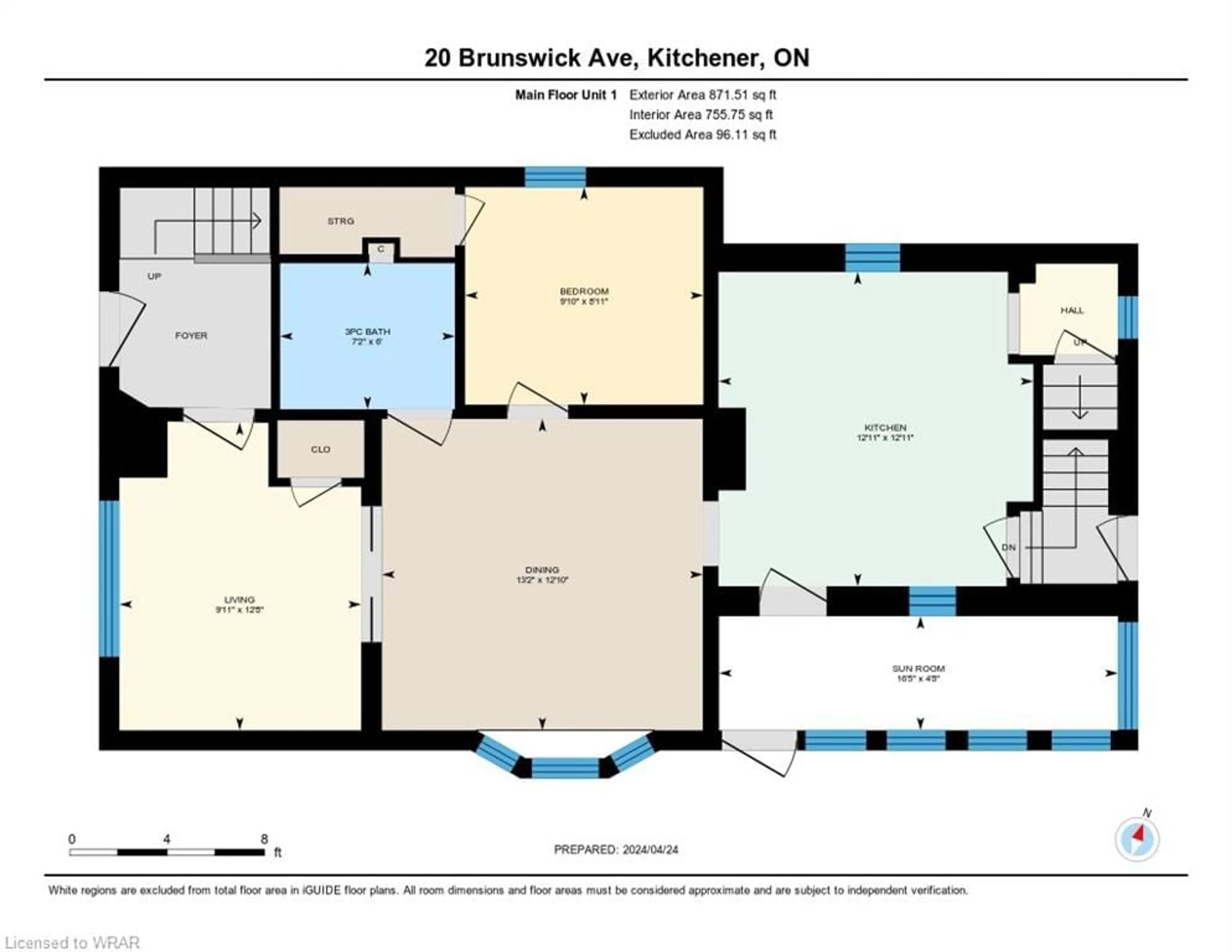 Floor plan for 20 Brunswick Ave, Kitchener Ontario N2H 4E6