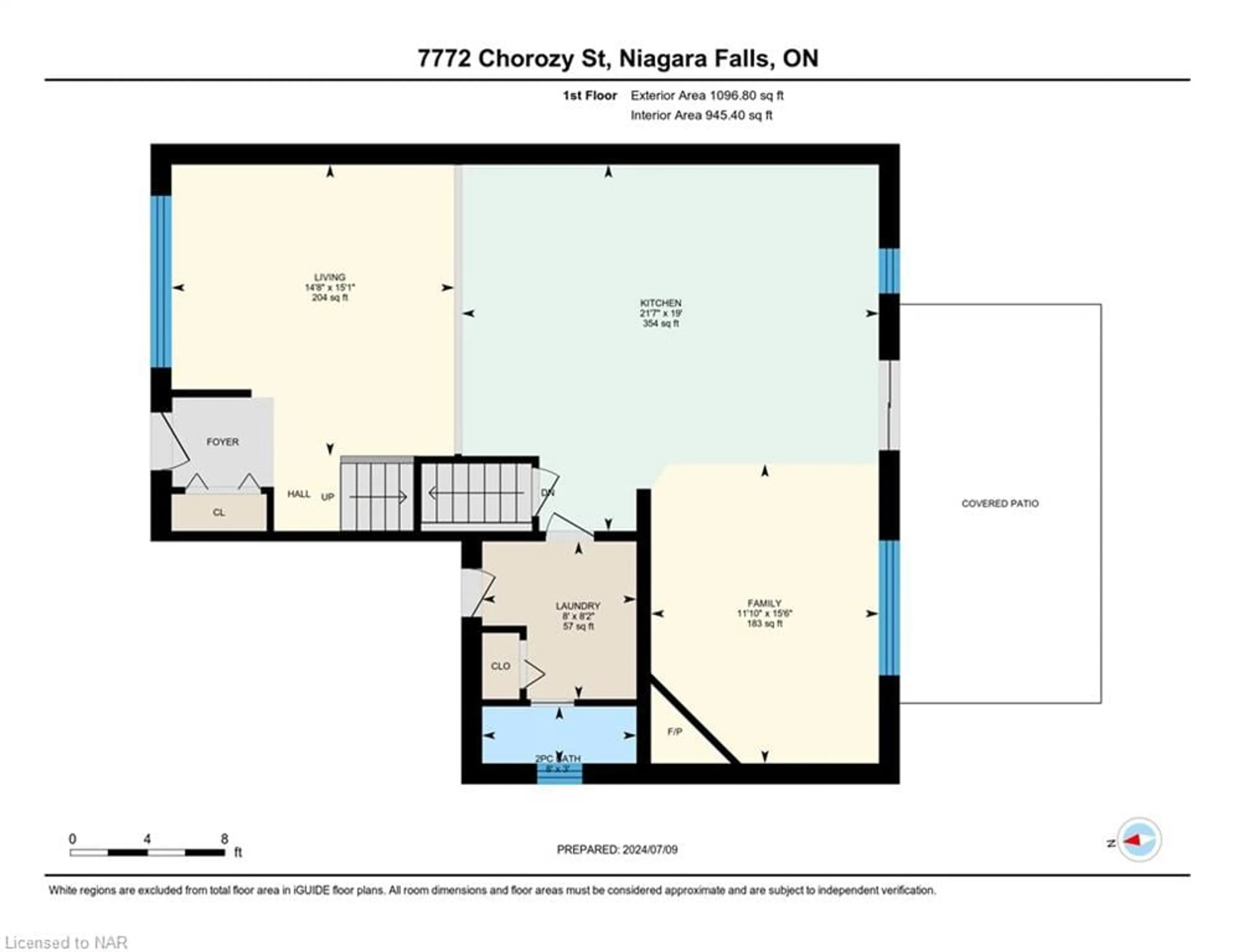 Floor plan for 7772 Chorozy St, Niagara Falls Ontario L2H 2N9