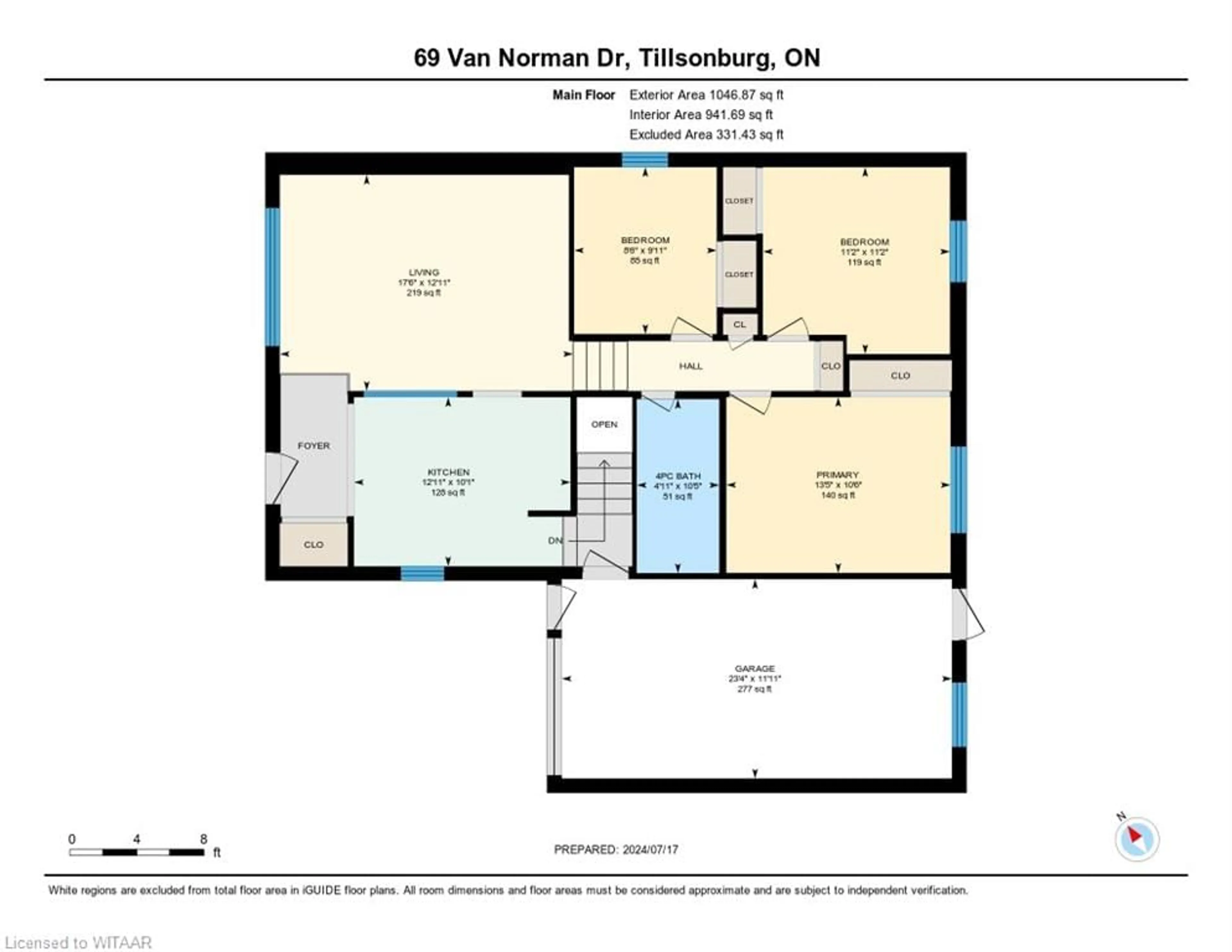 Floor plan for 69 Van Norman Dr, Tillsonburg Ontario N4G 4S9