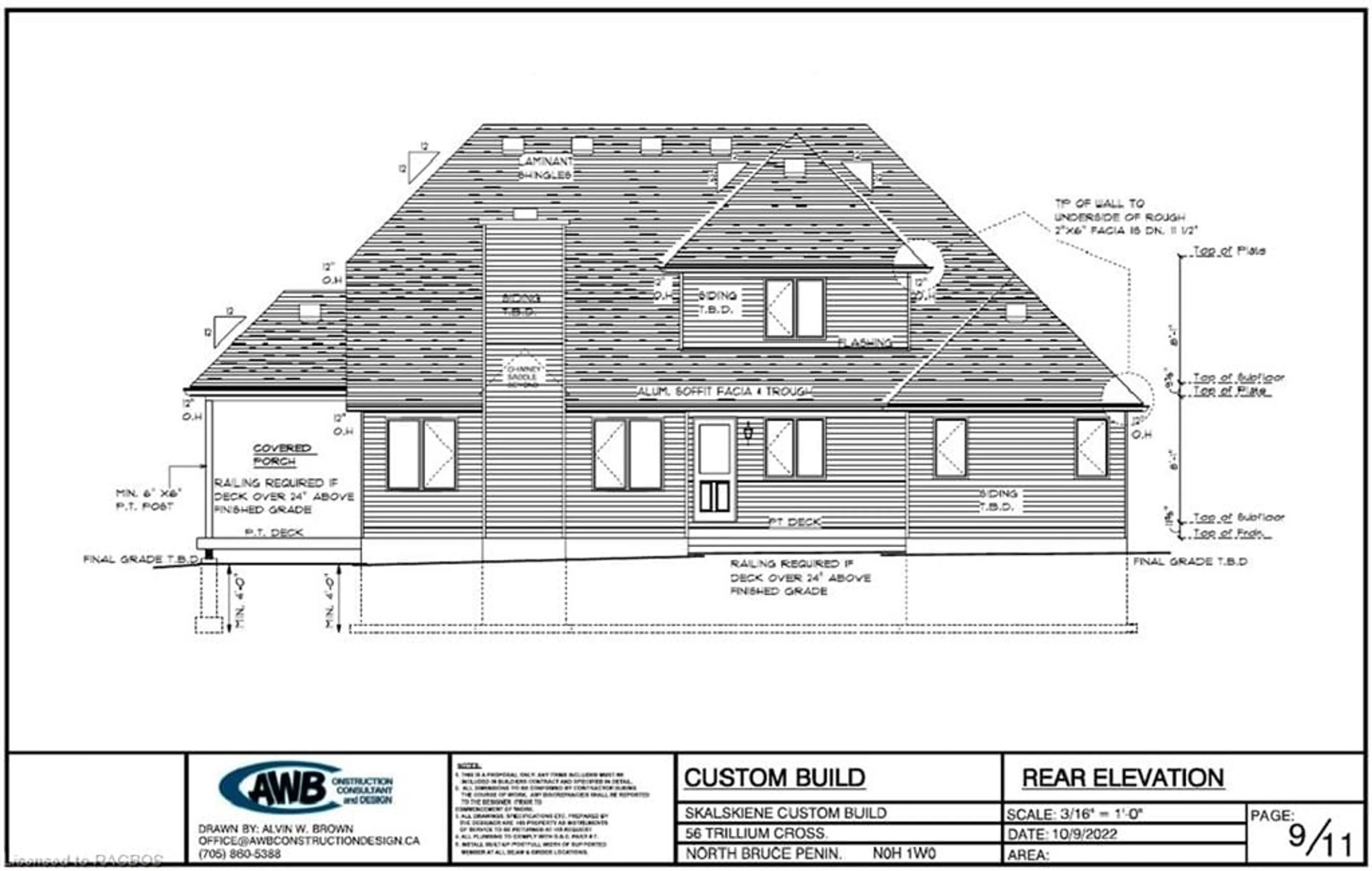 Floor plan for 56 Trillium Cross, Northern Bruce Peninsula Ontario N0H 1W0