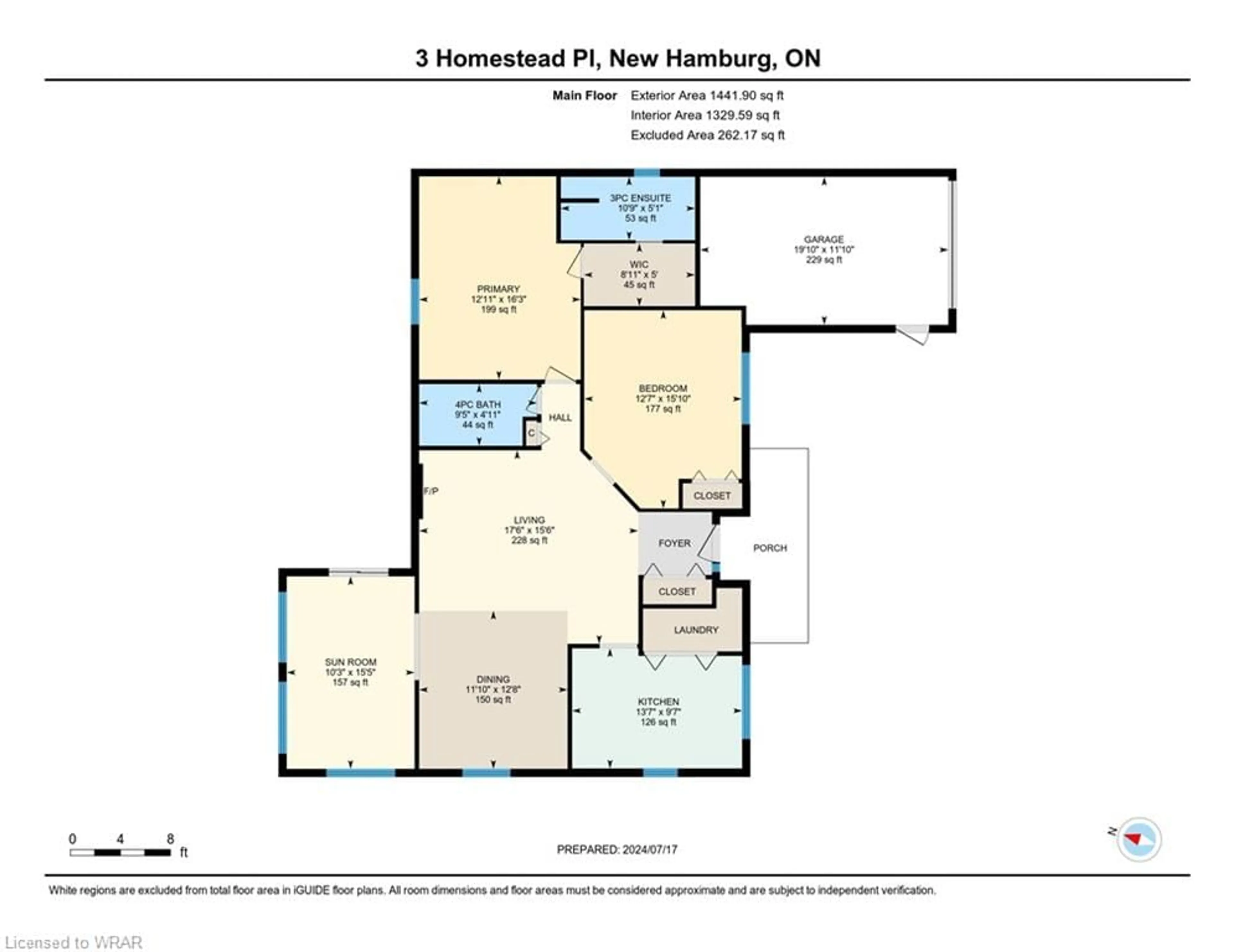 Floor plan for 3 Homestead Pl, New Hamburg Ontario N3A 2G1