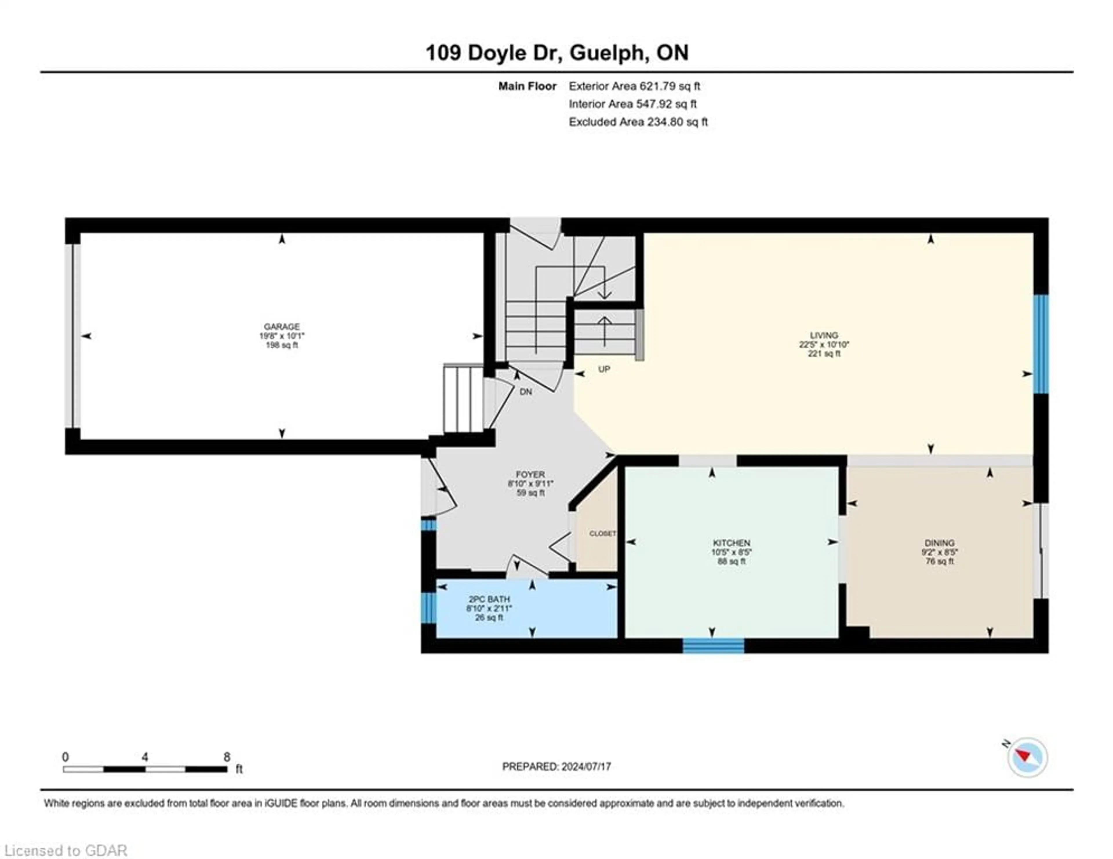 Floor plan for 109 Doyle Dr, Guelph Ontario N1G 5B4
