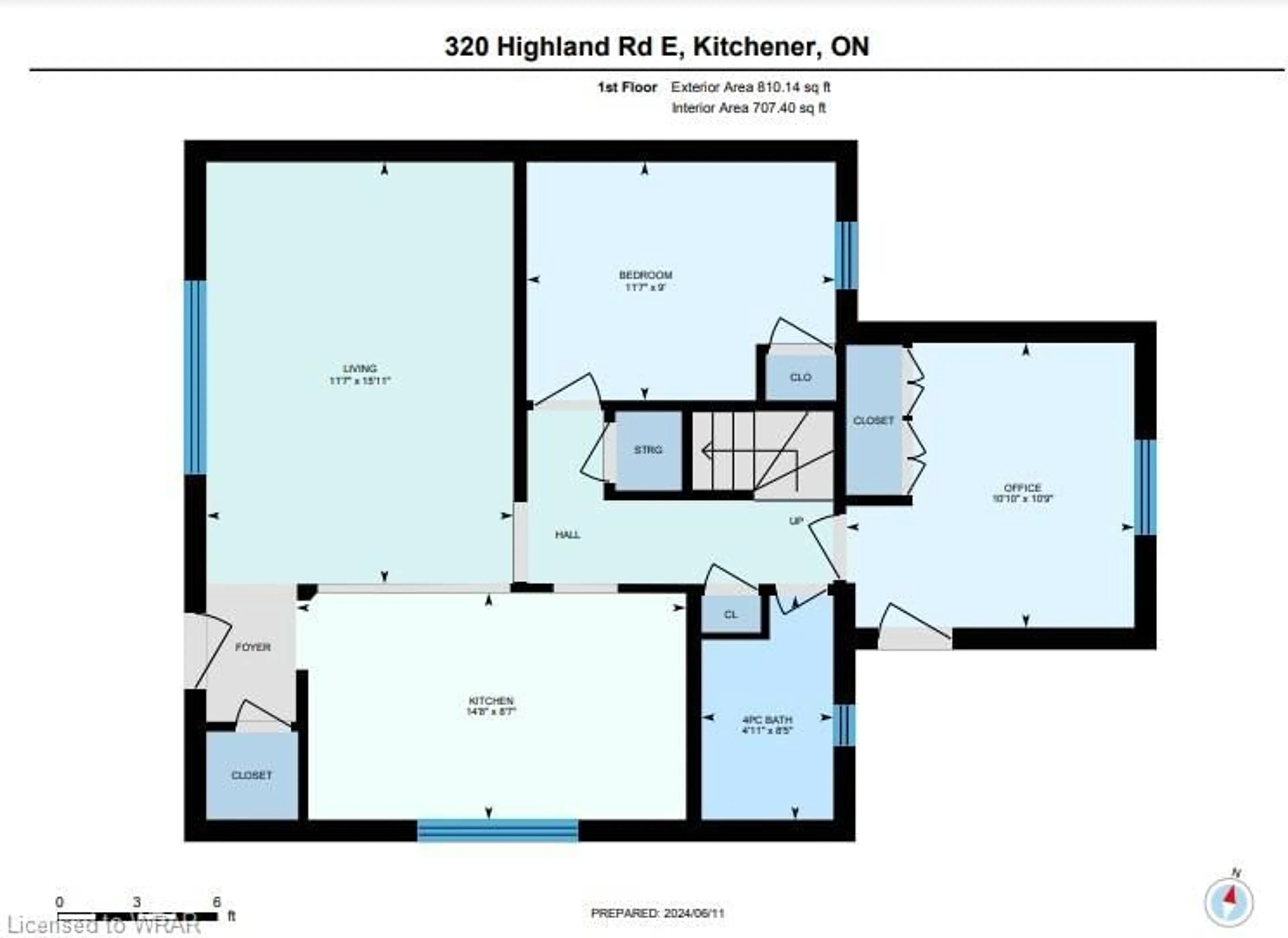 Floor plan for 320 Highland Rd, Kitchener Ontario N2M 3W4